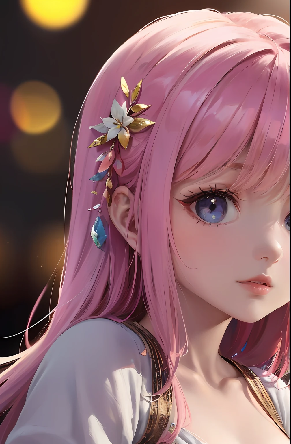 (Chibi: 1.2), (Obra-prima: 1.4), (Melhor Qualidade: 1.4), (passarinho asas Muito Bonito, Rosto Super Detalhado, Olhos Semelhantes a Joias, Cabelos loiros com rosa Muito Longos, Colored Gradient Hair: 1.4), (Anel de Anjo:
1.4), (Asas de Anjo: 1.4), (Corpo inteiro: 1.2) , leve, brilho, bokeh, super fino, mini calopsita.