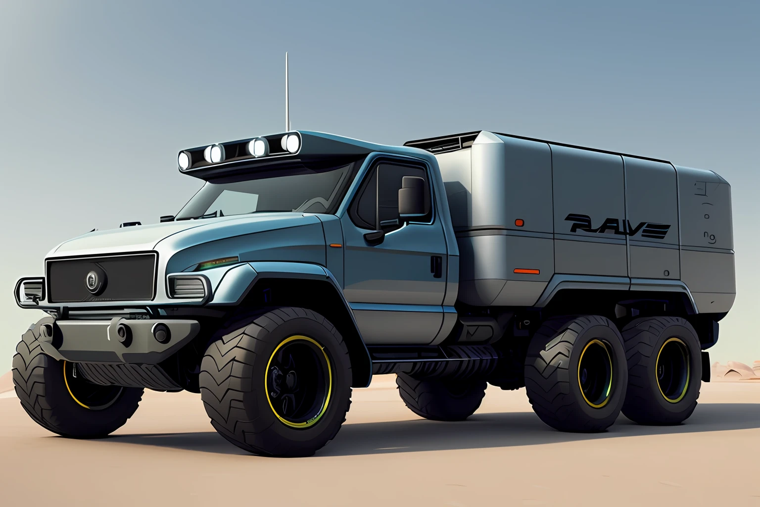 there is a large truck with a large tank on the back, anime art vehicle concept art, vehicle concept photo!!, rolands zilvinskis 3d render art, scifi futuristic vehicles, 3 d octane render conceptart, by senior environment artist, futuristic vehicle, rocket league tank, 3 d render stylized, realistic paint job, cute future vehicles, vehicle design, rendered art