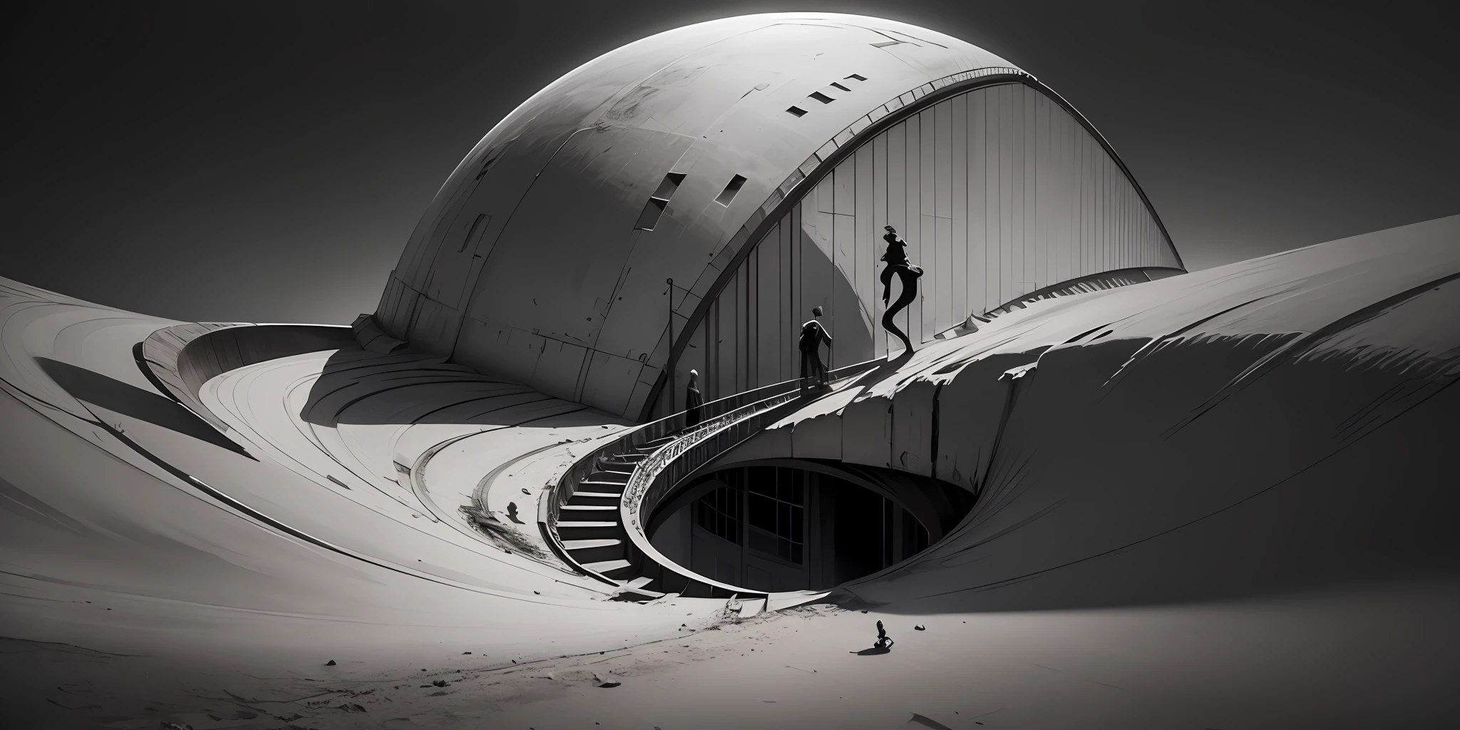 artwork concept M.C Escher+Clark Ashton Smith +Digital colage+vintage+
architetural Art+ creepy+ b/w photography by Pierre verger+style Fusion+,yellow mist,
atmospheric, , Aerial acrobatics design by +Ridley Scot, hyperrealistic+, 4K, Octane --auto --s2