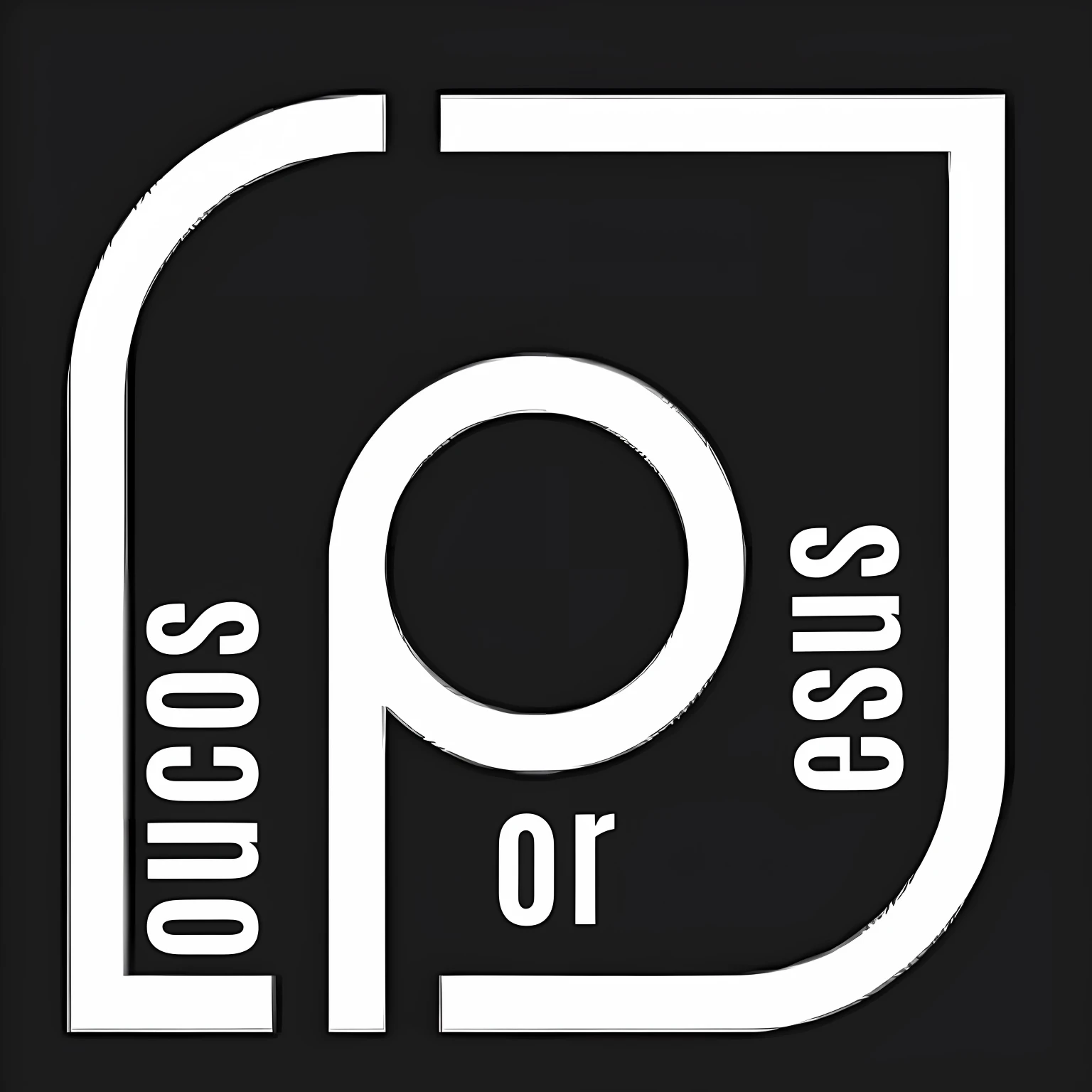 um logotipo preto e branco.