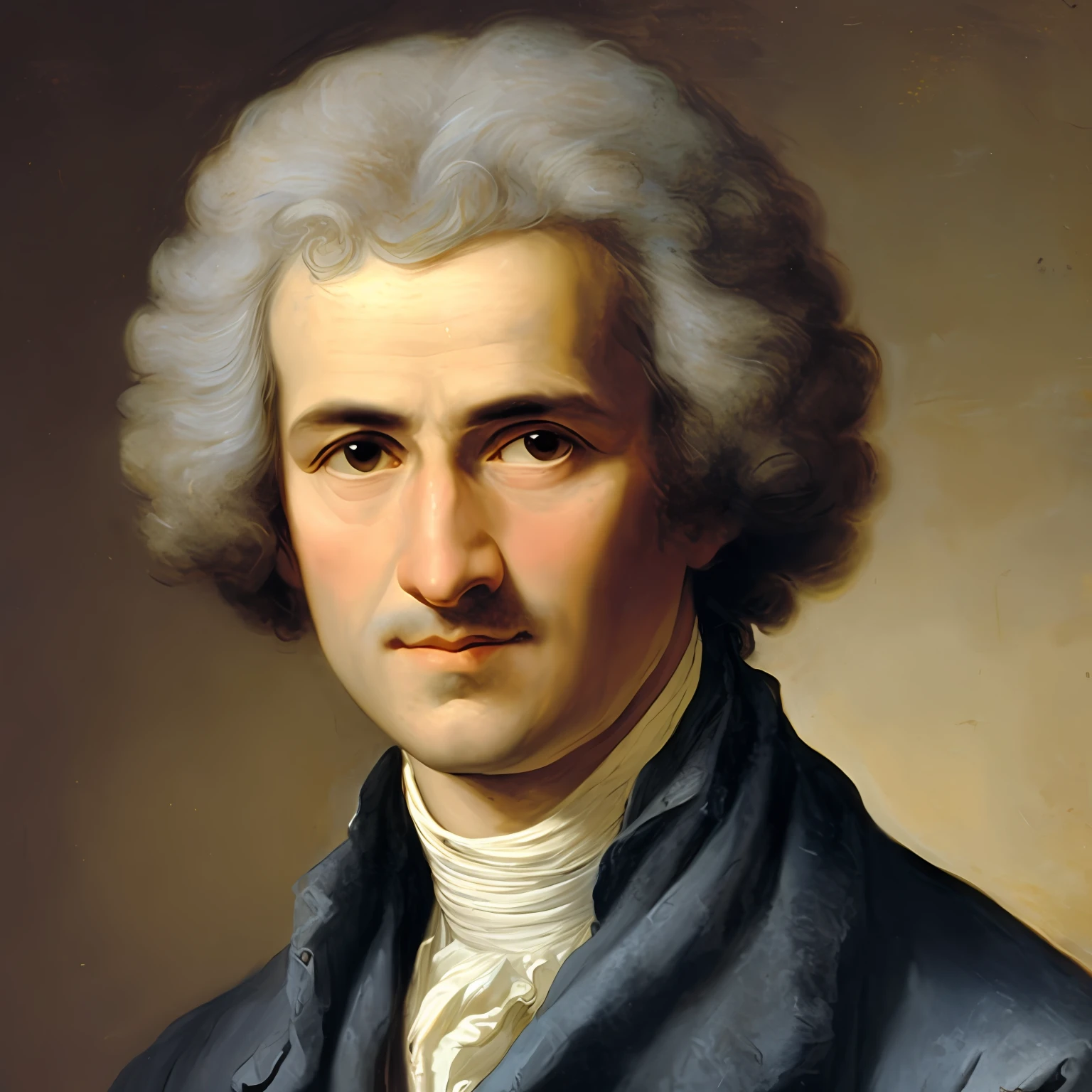 Arafed retrato de um homem com um casaco azul e camisa branca, inspired by François Joseph Heim, inspirado em Jean Huber Voltaire, johann heinrich füssli, imagem retrato, Jean - Baptiste Belin, Directed by: Jean Huber Voltaire, em perfil, Retrato gracioso santo, Directed by: Rembrandt Peale, pintura de um homem