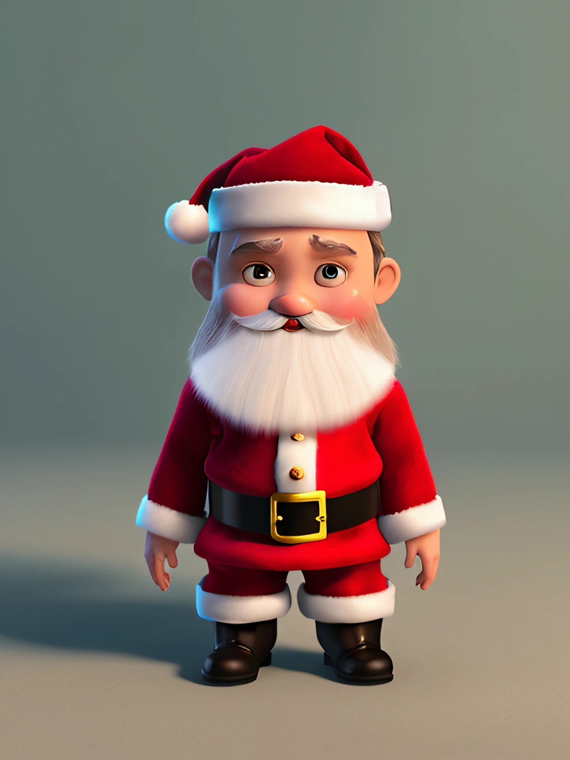 cbzbb, santa claus, personagem, fofo, pequeno, bonito, Devian Art, Trending Artstation, Digital Art, Detailed, Cute, Realistic, Humanoid, Character, tiny, Cinematic Sho, Cinematic Lights, santa claus, Looks happy