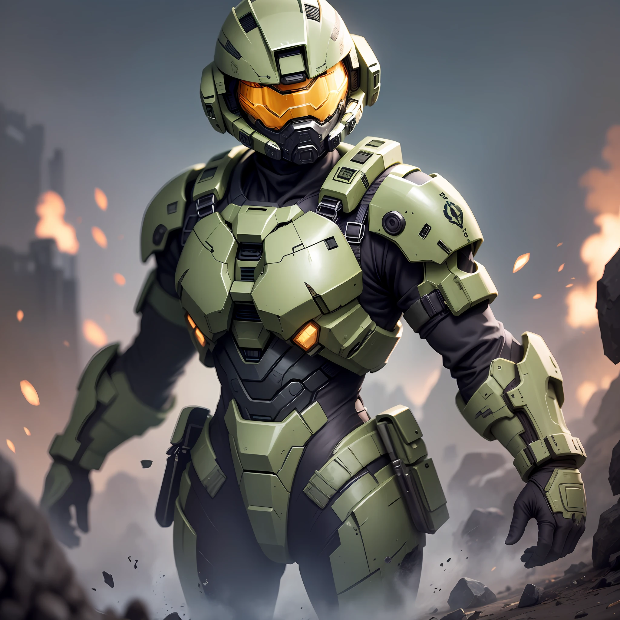 Broken Millitary suits inspired by Halo Infinite game --auto --s2