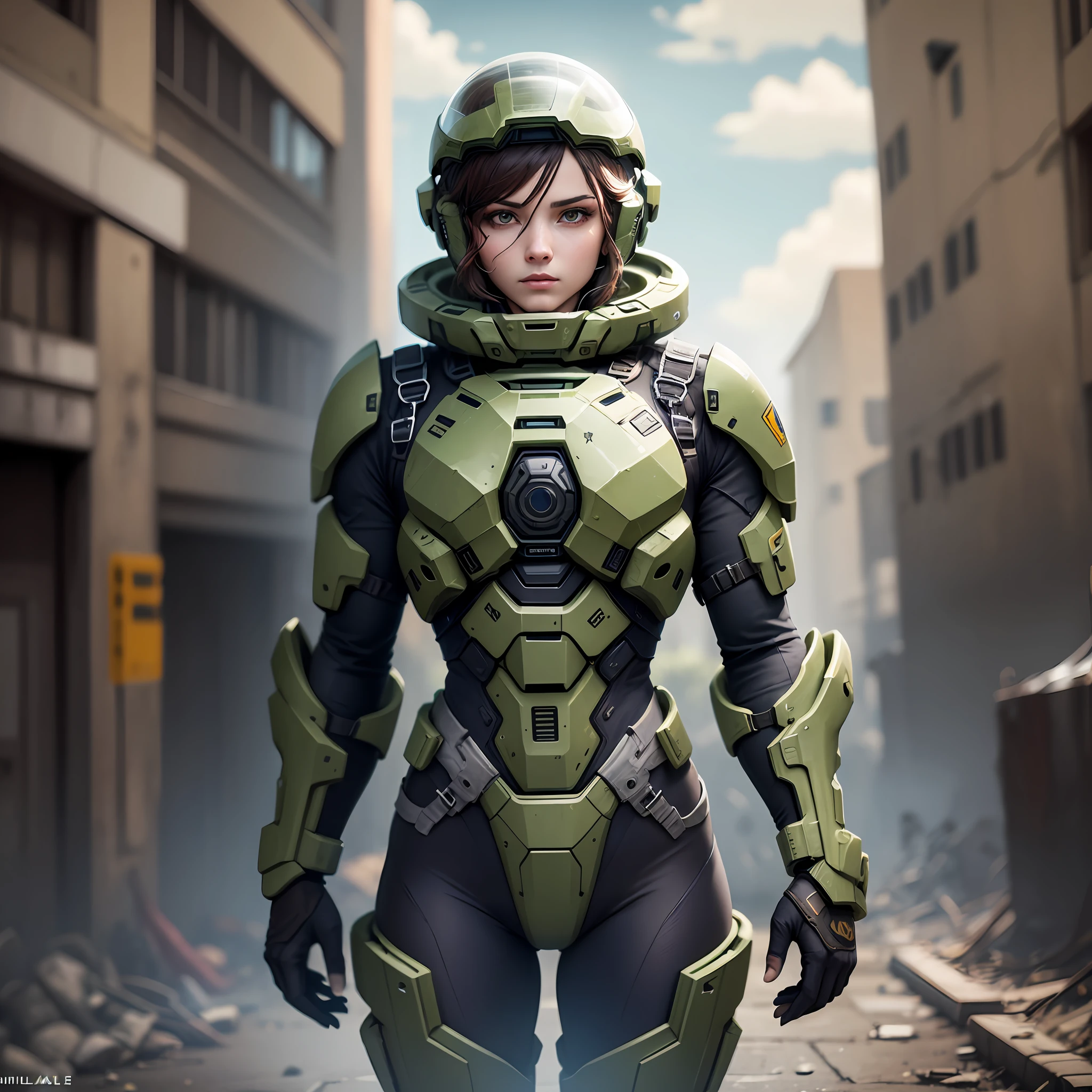 Broken Millitary suits inspired by Halo Infinite game --auto --s2