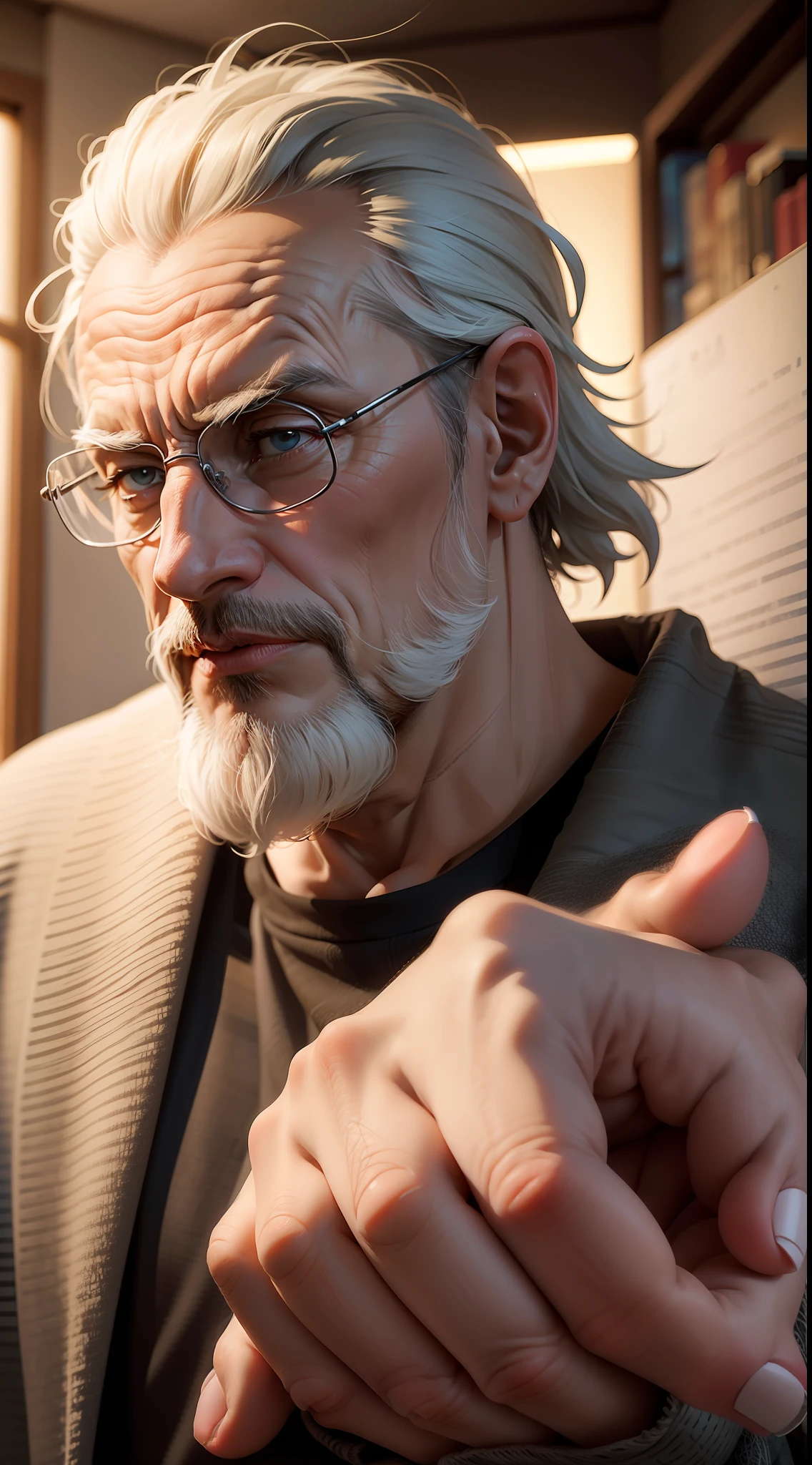 Image of a middle-aged philosopher