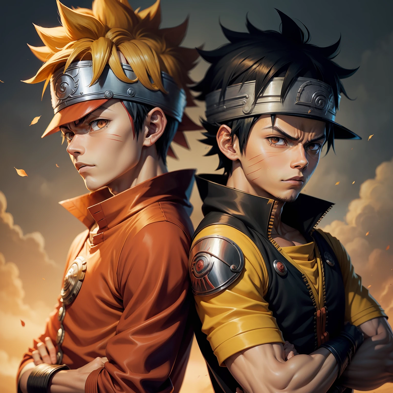 Naruto luffy e asta