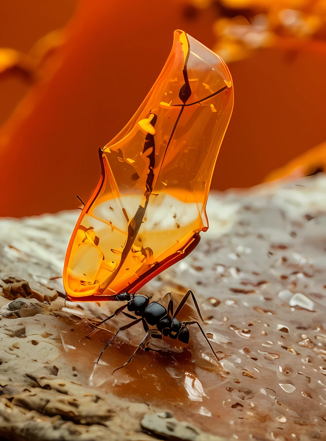 There is a small insect that is standing on a rock, sentado em uma folha, Arrefecimento em uma folha, abrigando-se sob uma folha, perspectiva da formiga, em, amazing photo, Directed by: Ana Haifisch, Pairando sobre Ant POV, Vista de formiga, formiga monstruosa, an amazing photo, ant alien, vida de formiga, Formigas, Tiroteio premiado