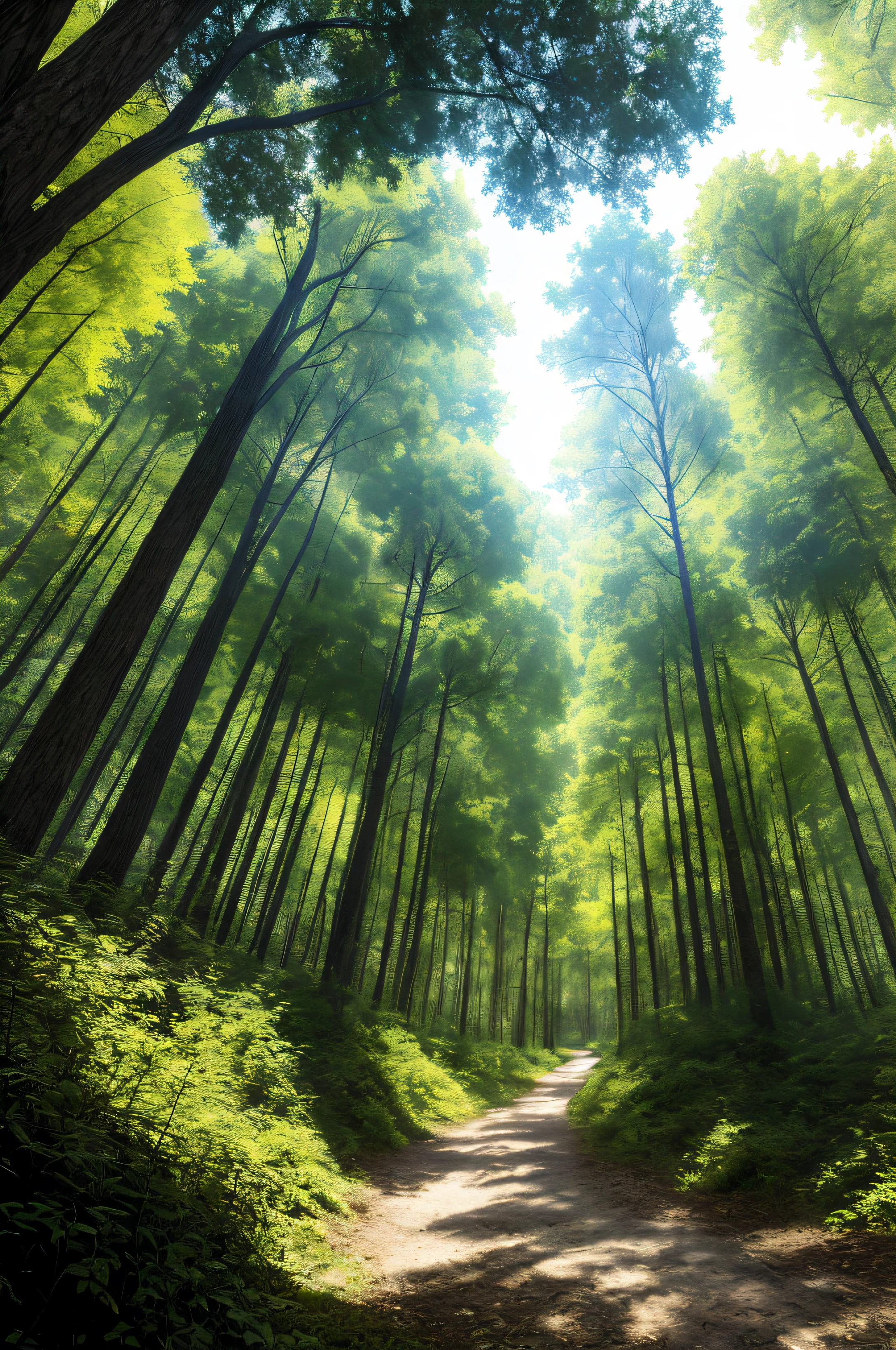 absurdres, highres, ultra detailed, (no human:1.3),
BREAK
, Create an image using a prism effect, with light refracting and creating a colorful, kaleidoscopic appearance.
BREAK
, Design an image with a fisheye lens effect, capturing a wide field of view with a distinctive, curved perspective.
BREAK
, Capture a forest path, with towering trees, dappled sunlight, and a sense of tranquility and natural beauty.
BREAK
, Illustrate a monochromatic world, using only shades of black, white, and gray to convey depth, emotion, and a striking visual impact.