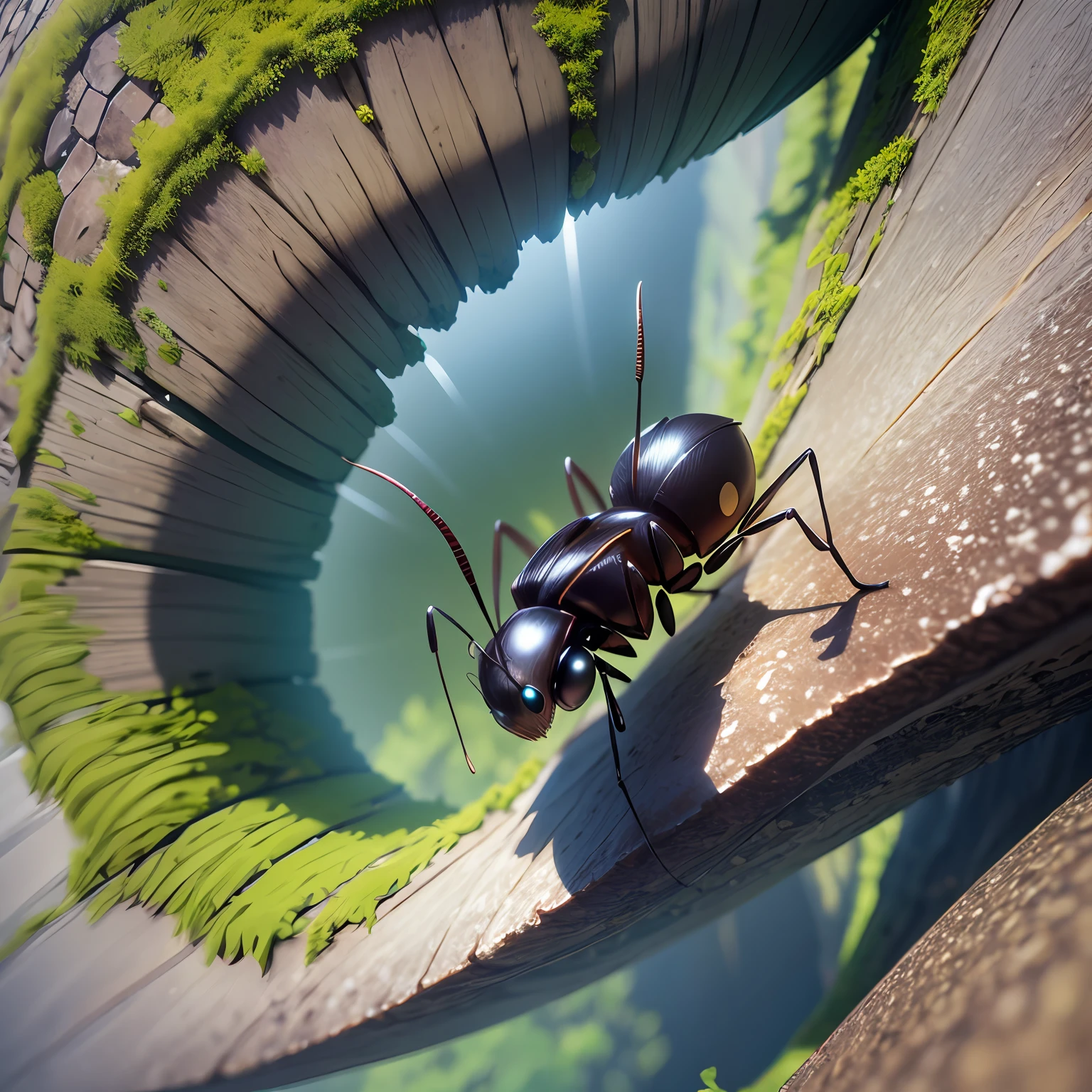 There is a small ant that is standing on a rock, perspectiva da formiga, sentado em uma folha, carregando uma folha, em, Vista de formiga, Arrefecimento em uma folha, Pairando sobre Ant POV, an amazing photo, Directed by: Anna Haifisch, vida de formiga, formiga monstruosa, amazing photo, Formigas, Tiro premiado, Foto premiada - Premiado --auto --s2