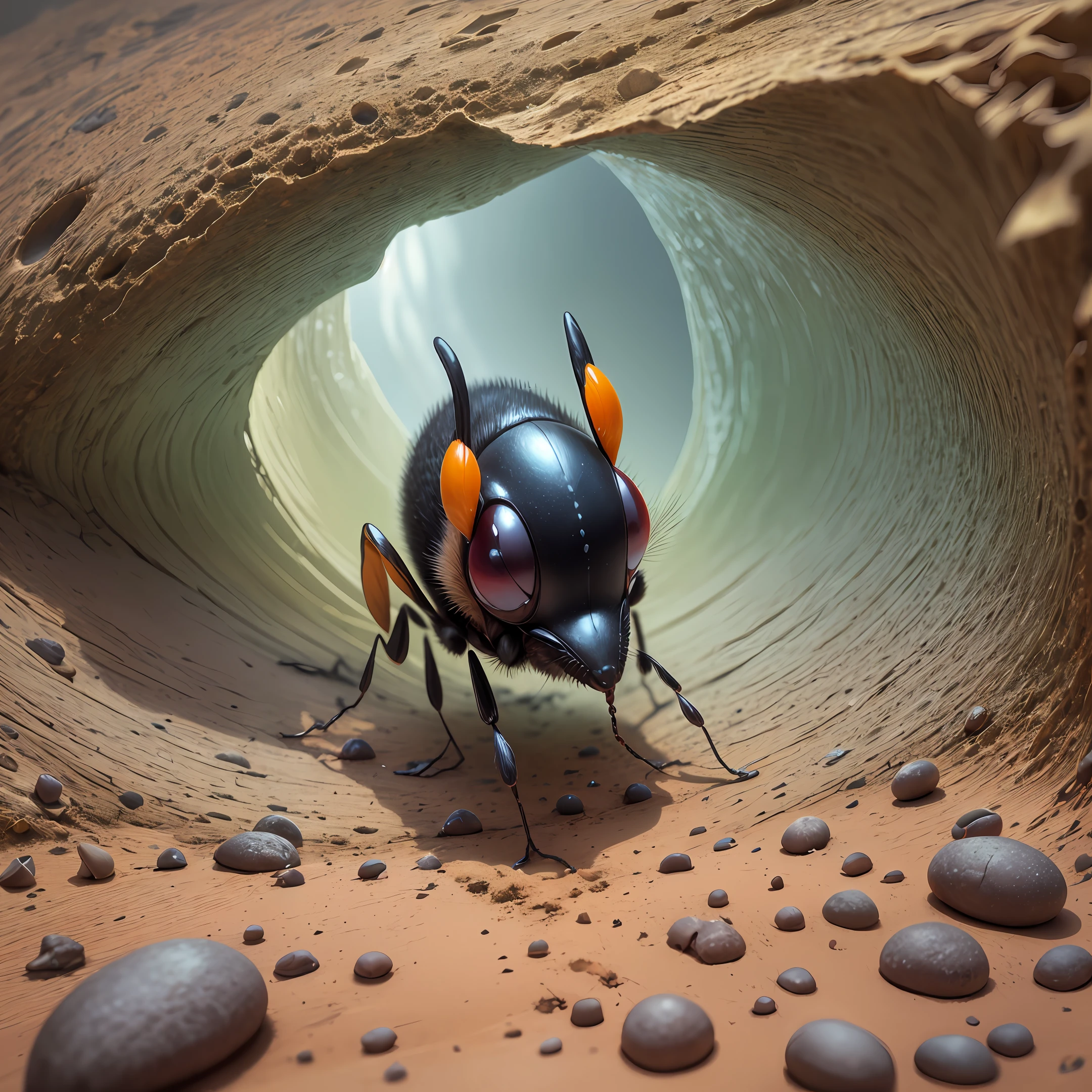 There is a small ant that is standing on a rock, perspectiva da formiga, sentado em uma folha, carregando uma folha, em, Vista de formiga, Arrefecimento em uma folha, Pairando sobre Ant POV, an amazing photo, Directed by: Anna Haifisch, vida de formiga, formiga monstruosa, amazing photo, Formigas, Tiro premiado, Foto premiada - Premiado --auto --s2