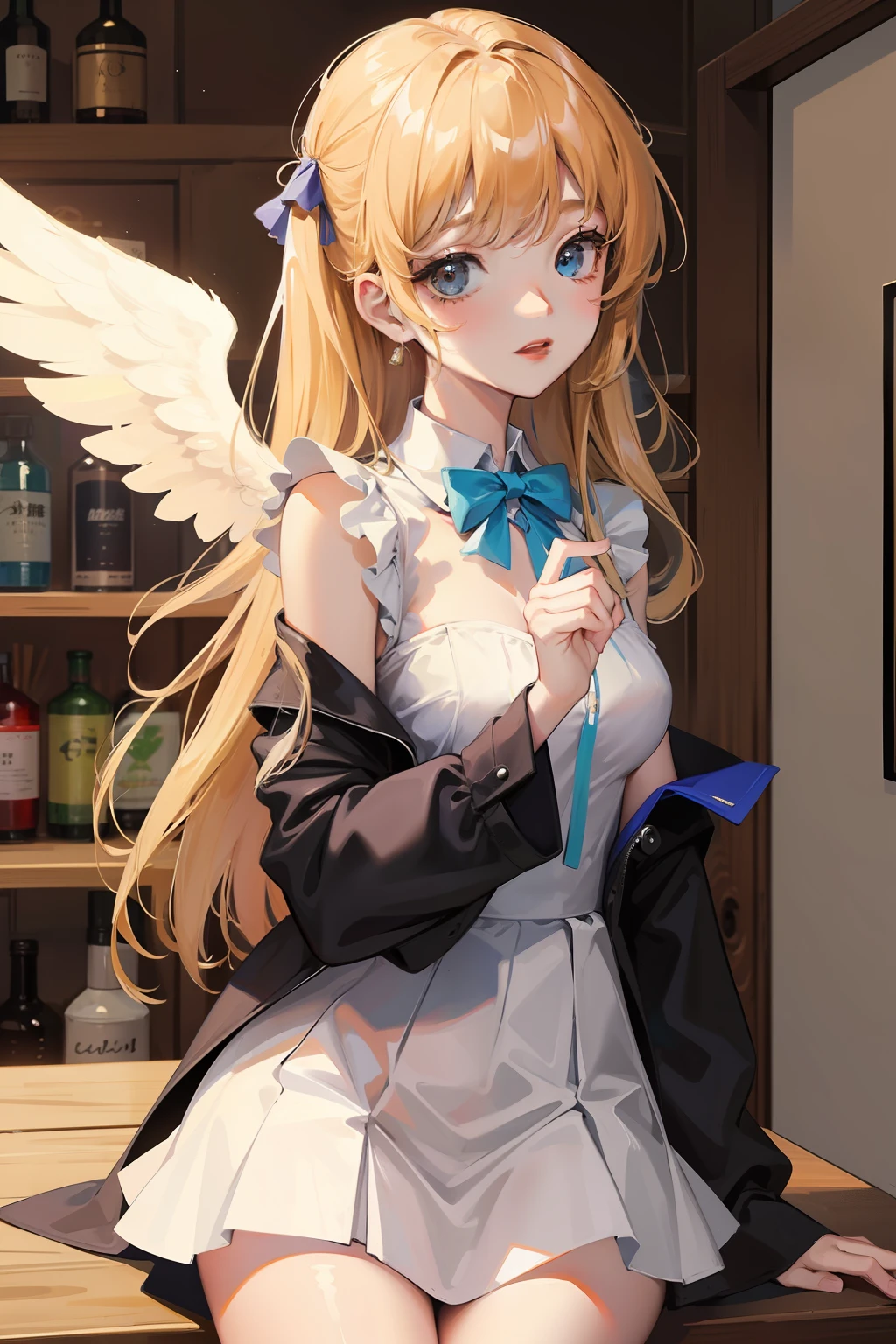 ((masterpiece)、top-quality、Angel Girl、(校服))、Drunken girl、