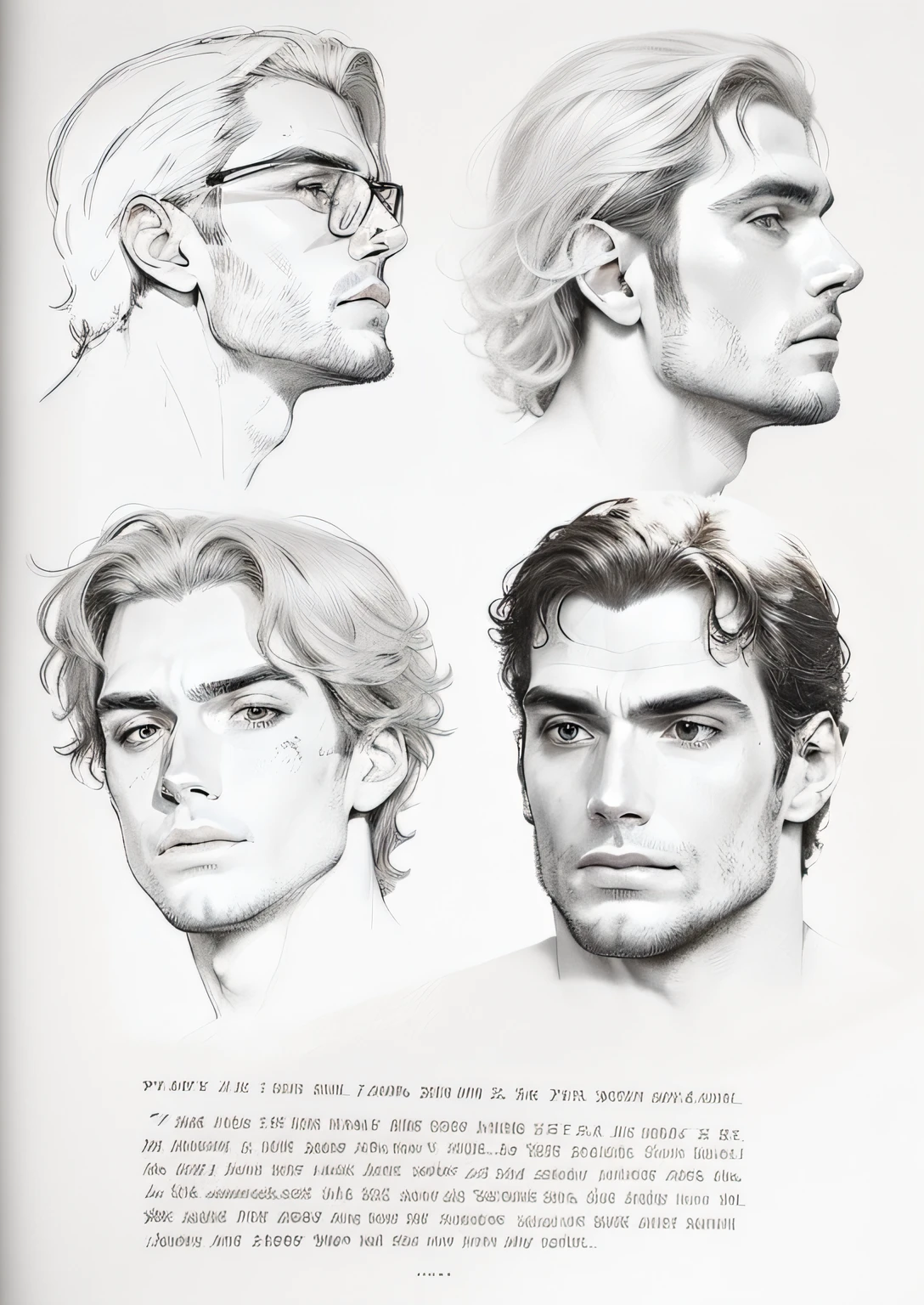 Henry Cavill, drawing pb --auto