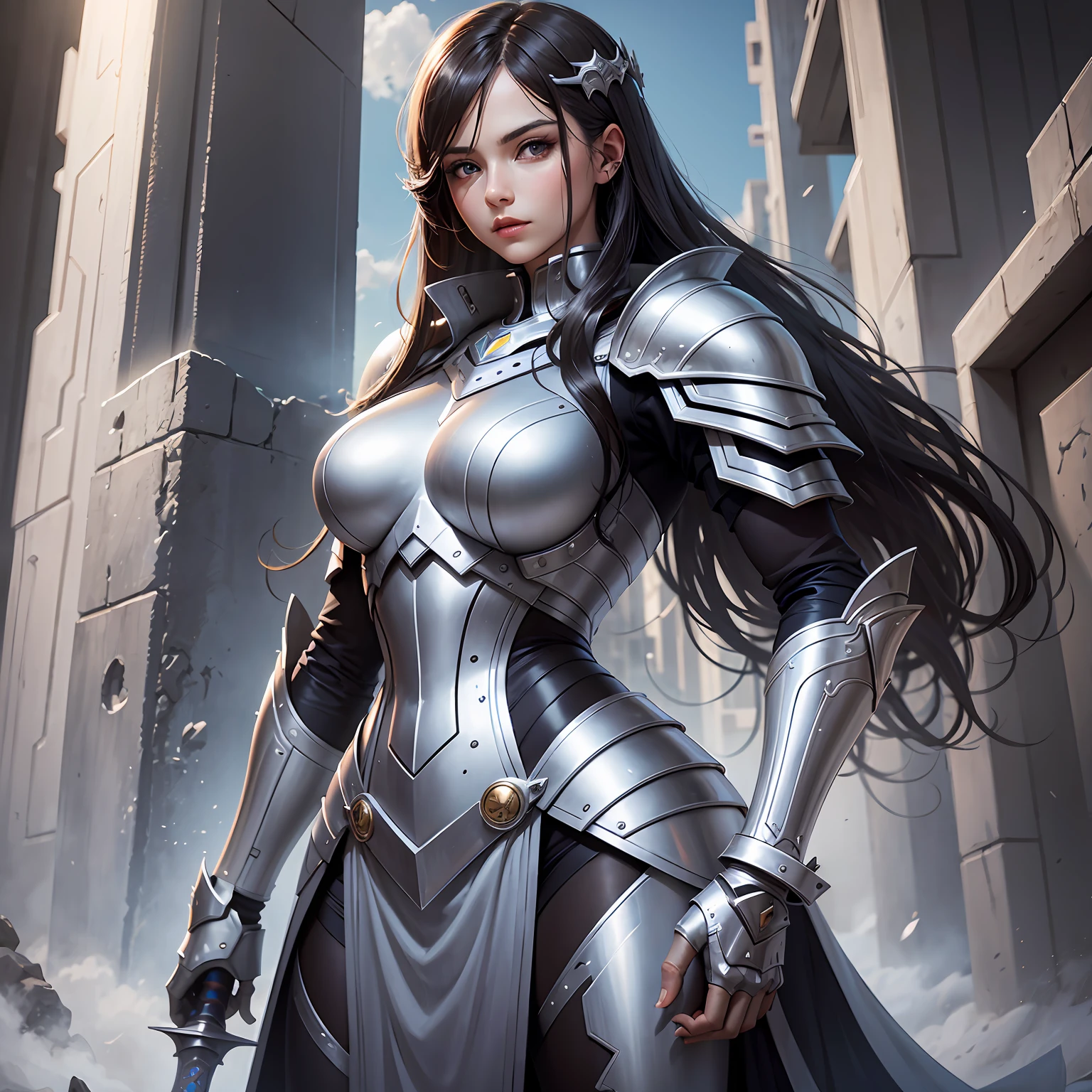 unity 8k wallpaper, ultra detailed, beautiful and aesthetic, masterpiece, best quality, 1girl, MMORPG druid, green colors, spiritual mage, deep florest background, extremely detailed, dynamic angle, elegant, a brutalist designed, vivid colours --auto
