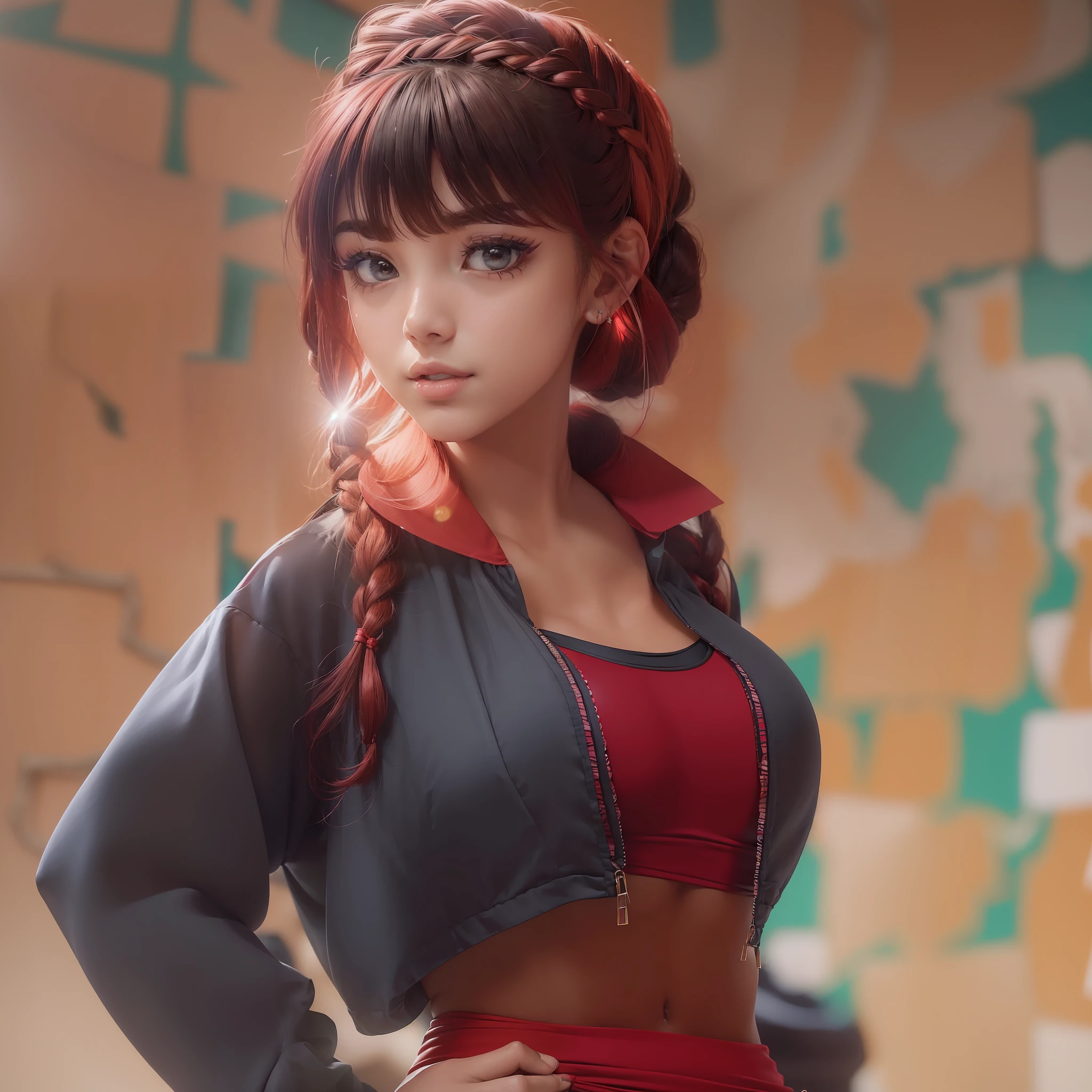 ranma 1/2 ranko saotome da obra de rumiko takahashi em arte ultra realista ((Seios grandes,  de 16 anol head, bochechas grandes)), (((15)) Luz do Sol, Mar, (Corpo Perfeito: 1.0), (Jovem), (Red hair long braid: 1.0), Tiro de Corpo Inteiro, (Crimson red swimsuit), (Papel de Parede CG8k Altamente Detalhado), (Muito Delicado e Belo), (Obra-Prima), (Melhor Qualidade: 1.0), (ultra high def: 1.0), beautiful lighting, perfect lighting, Sombras Realistas, [alta resolução], Pele Detalhada, Ultra Detalhada, belas pernas, (beautiful hair braid), thin clavicle, umbigo macio, midriff macio, angle from top, belos seios, blush, fotorrealista, rosto realista, olhos realistas, olhos grandes azul, sorrindo (colorido))), (delineador), (mascara), ((cabelo vermelho ruivo)) ((corpo perfeito)) ((coxas bonitas)), ((coxas espalhadas)), labios rosados pequenos e bonitos, garota sexy, roupa muito sexy, Oppai, trending at cgstation, gesto de pose pudica sexy