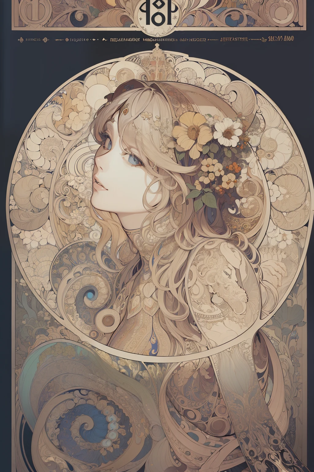 (Masterpiece, Best Quality, Highres:1.4), Detailed, Intricate Details, 4K,
color splashes, line art, art, fibonacci, alphons mucha