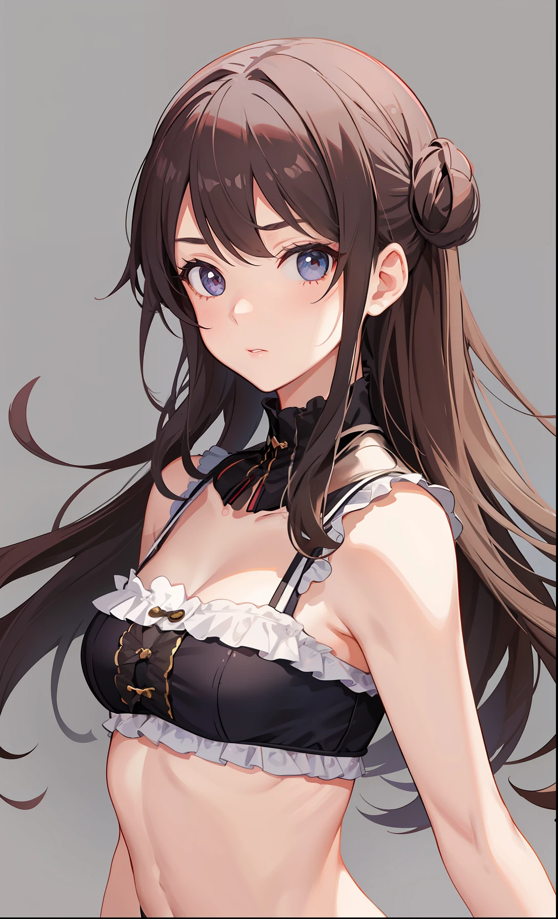 1girl in、Cute underwear、cute little、Upper body portrait、