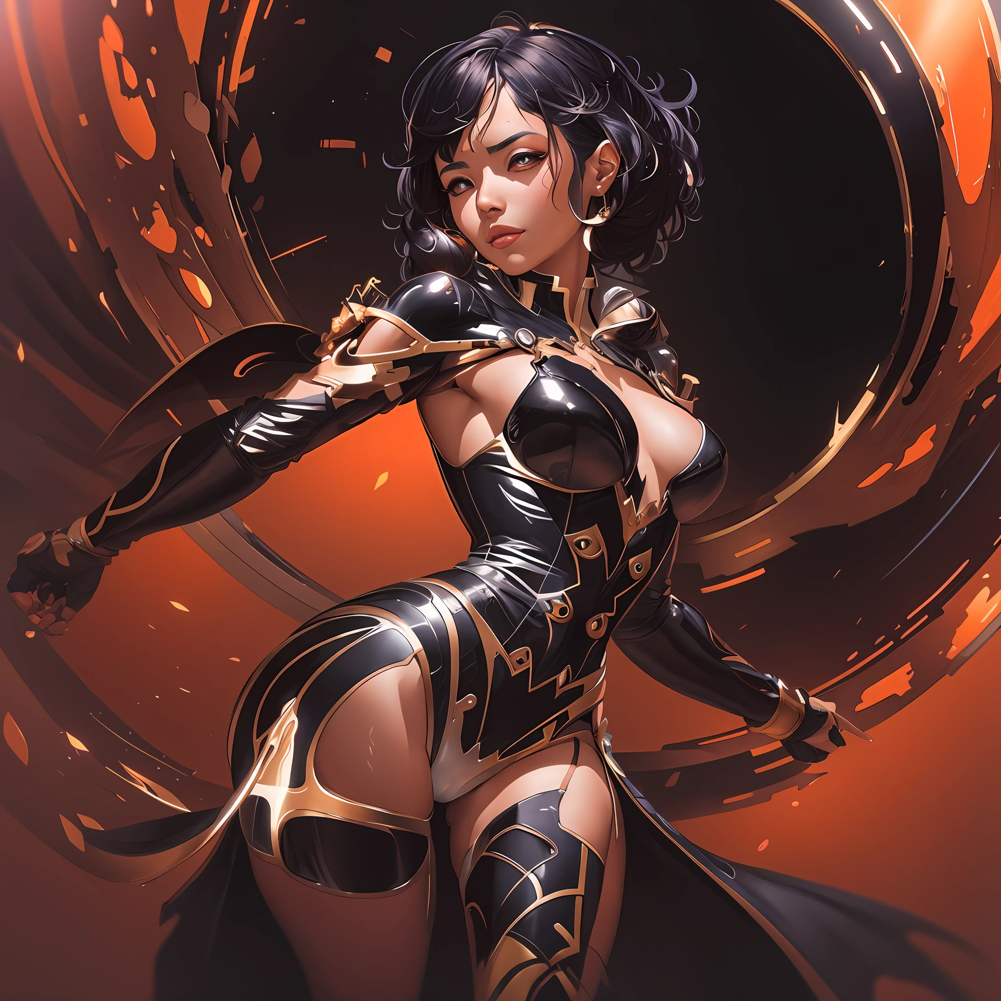 Mulher em uma roupa roxa e preta com uma espada, Artgerm extremamente detalhado, Artgerm Julie Bell Beeple, por Yang J, WLOP | Artgerm, fanart melhor artstation, Wlop Ross, arte WLOP, cushart krenz arte chave feminina, Directed by: Oliver Sin, estilo Artgerm