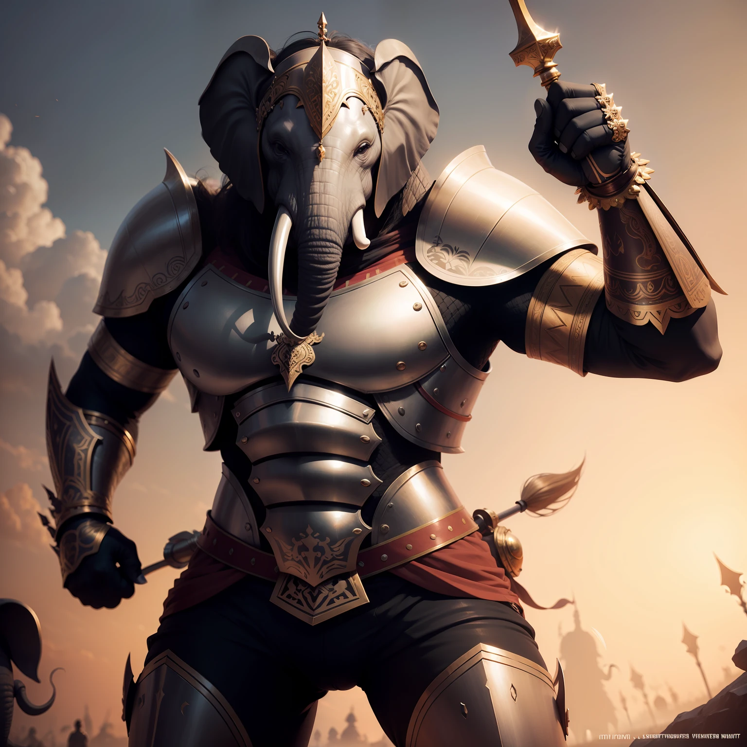 Elephant Warrior Elephant Knight