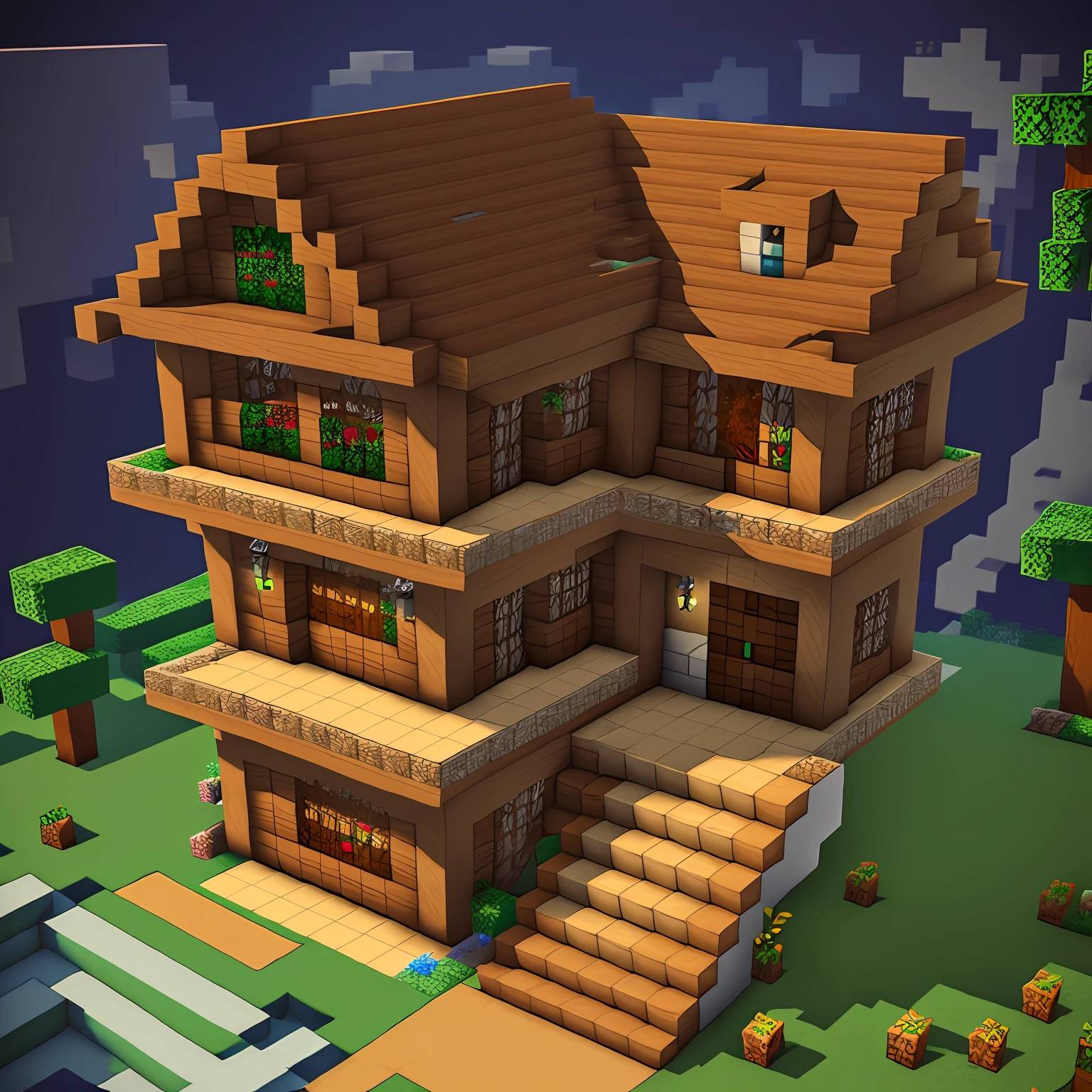 casa da bruxa,Minecraft,8k