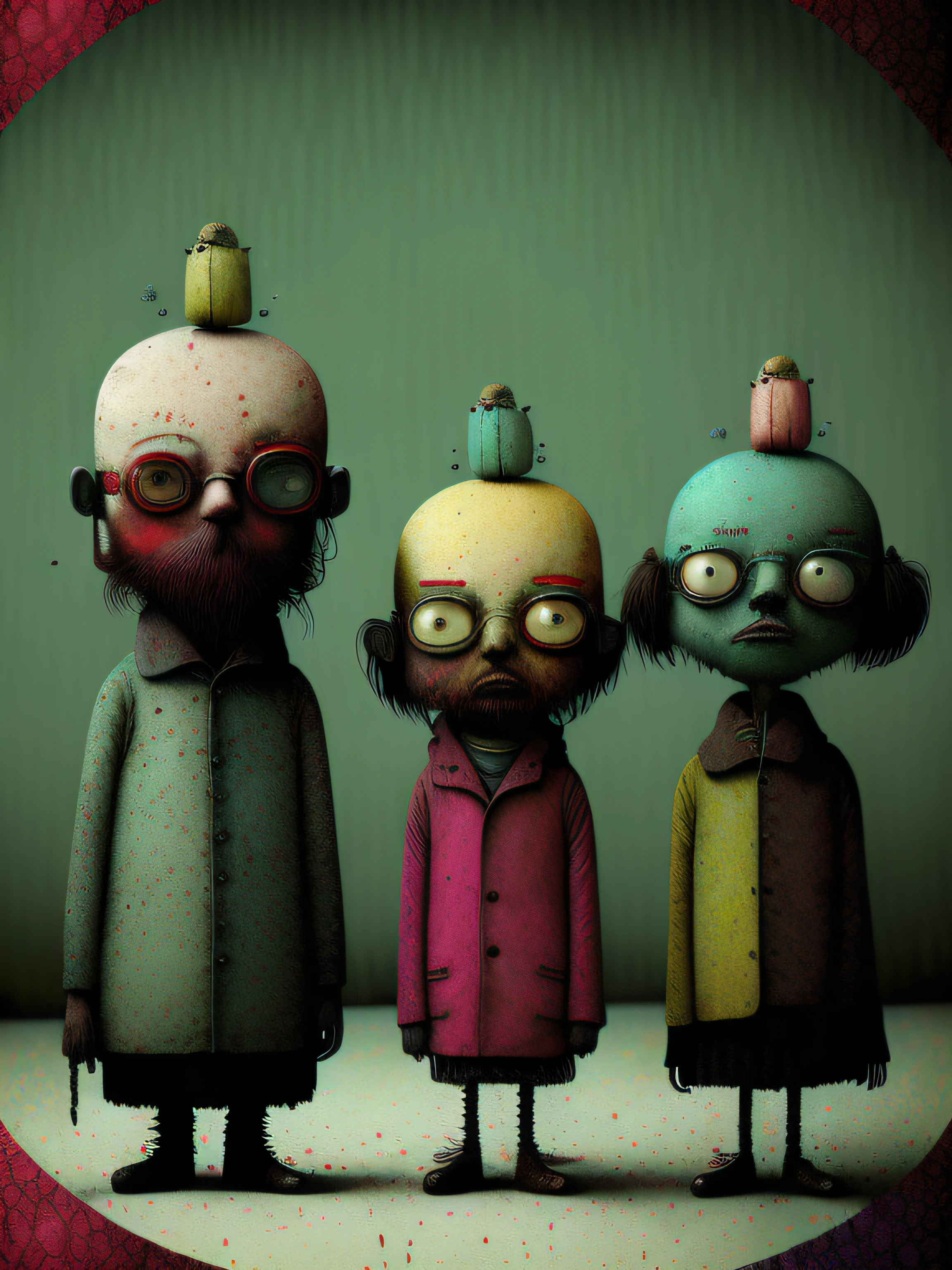 A group of strangers, colorido, punk, feliz, optimista, Don Hertzfeldt, El Bosco, Gabriel Pacheco