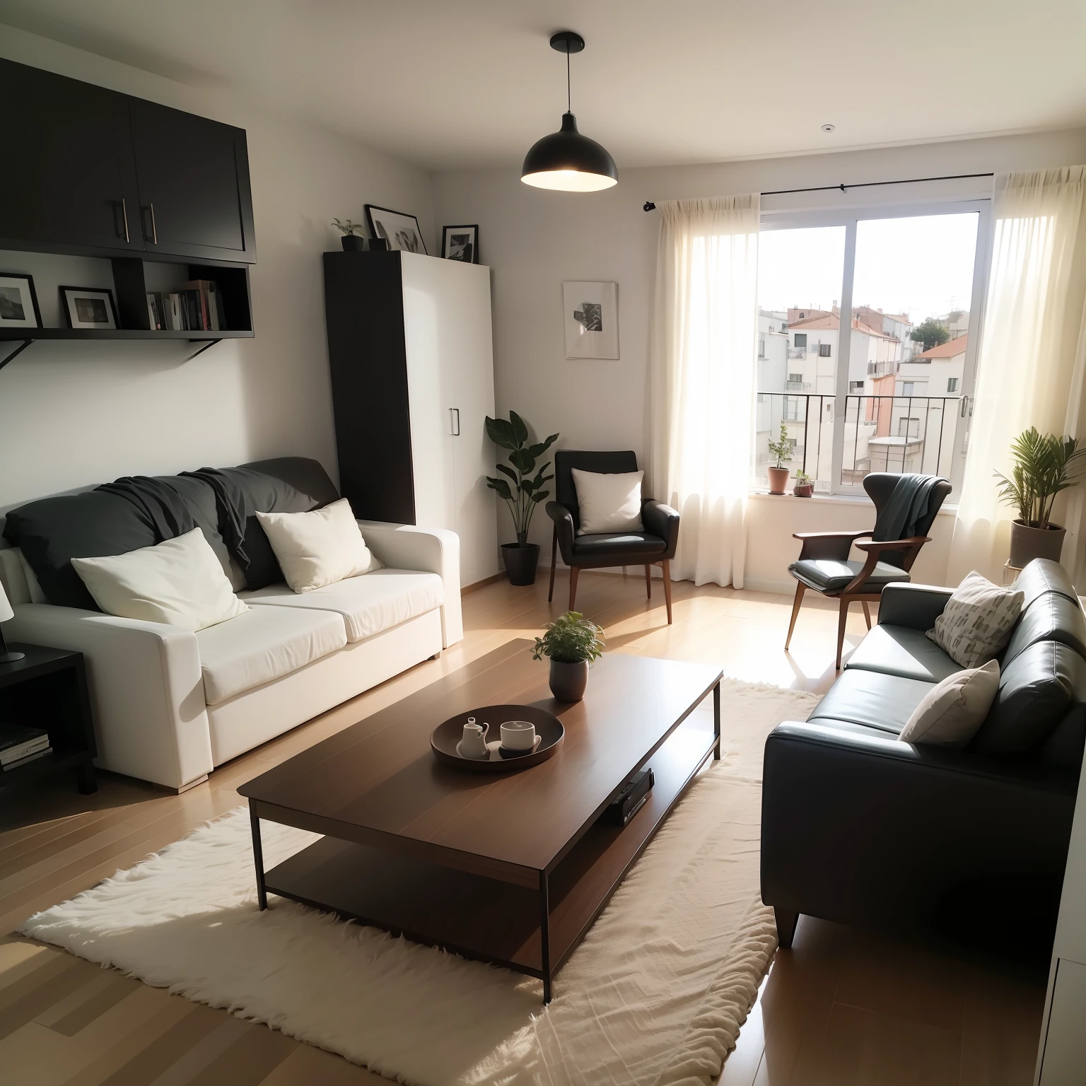 Quarto de casal, quarto moderno, quarto com design moderno, quarto com estilo furturista