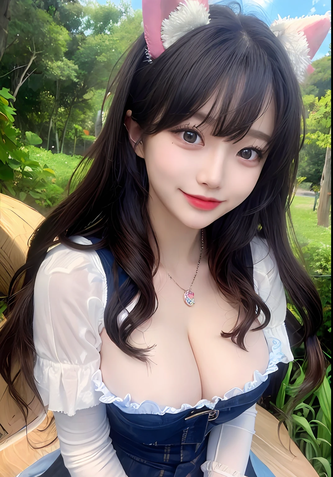 ((Top Quality, 8K, Masterpiece:1.3)), Detailed Woman:1.3, (Medium Shorthair, Big Breasts:1.2), Cardigan:1.1, Ultra Detailed, Detailed, Eyelids