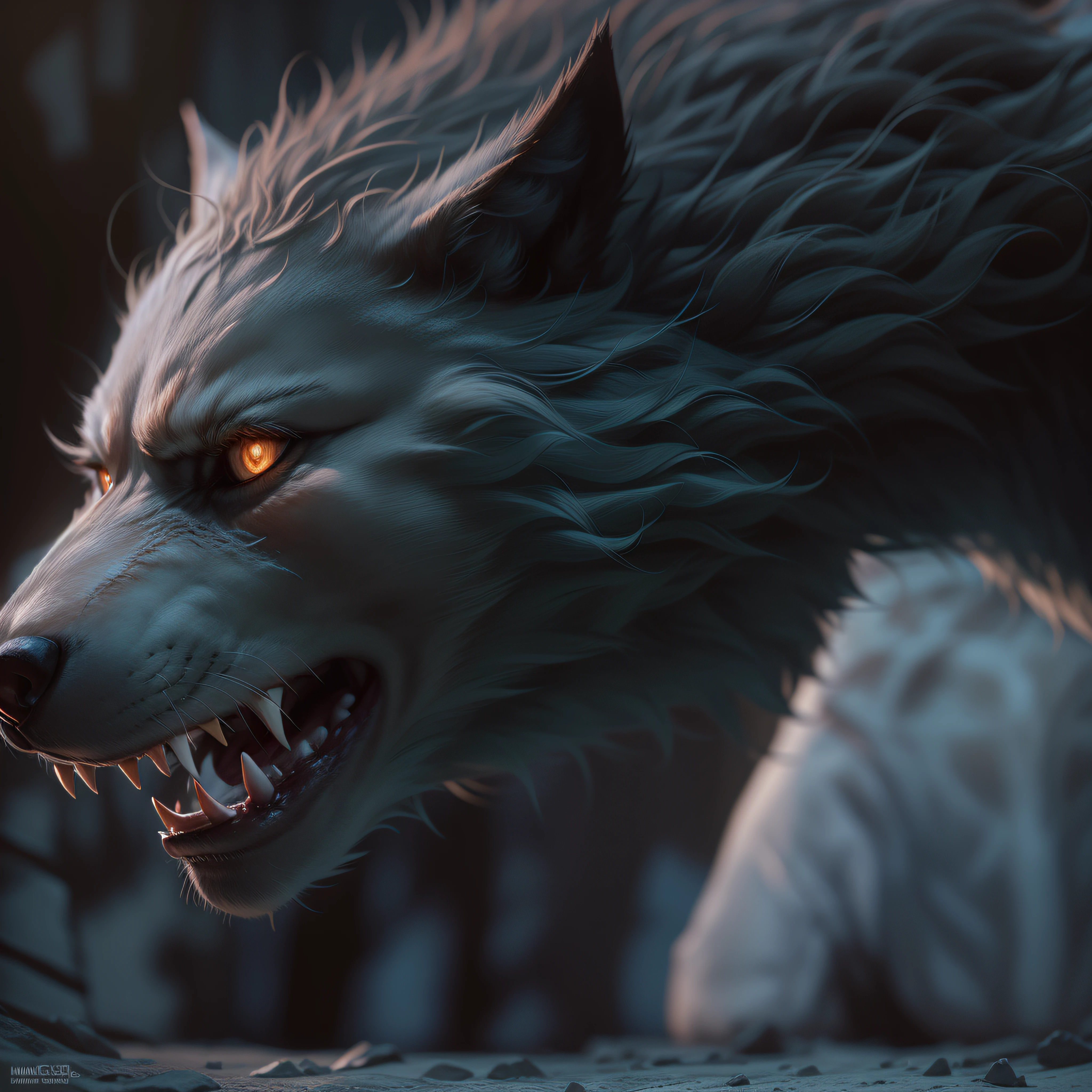 (Masterpiece, Superb Quality, Super Delicate, High Resolution) Werewolf, photo-realistic, octane render, unreal engine, ultra-realistic