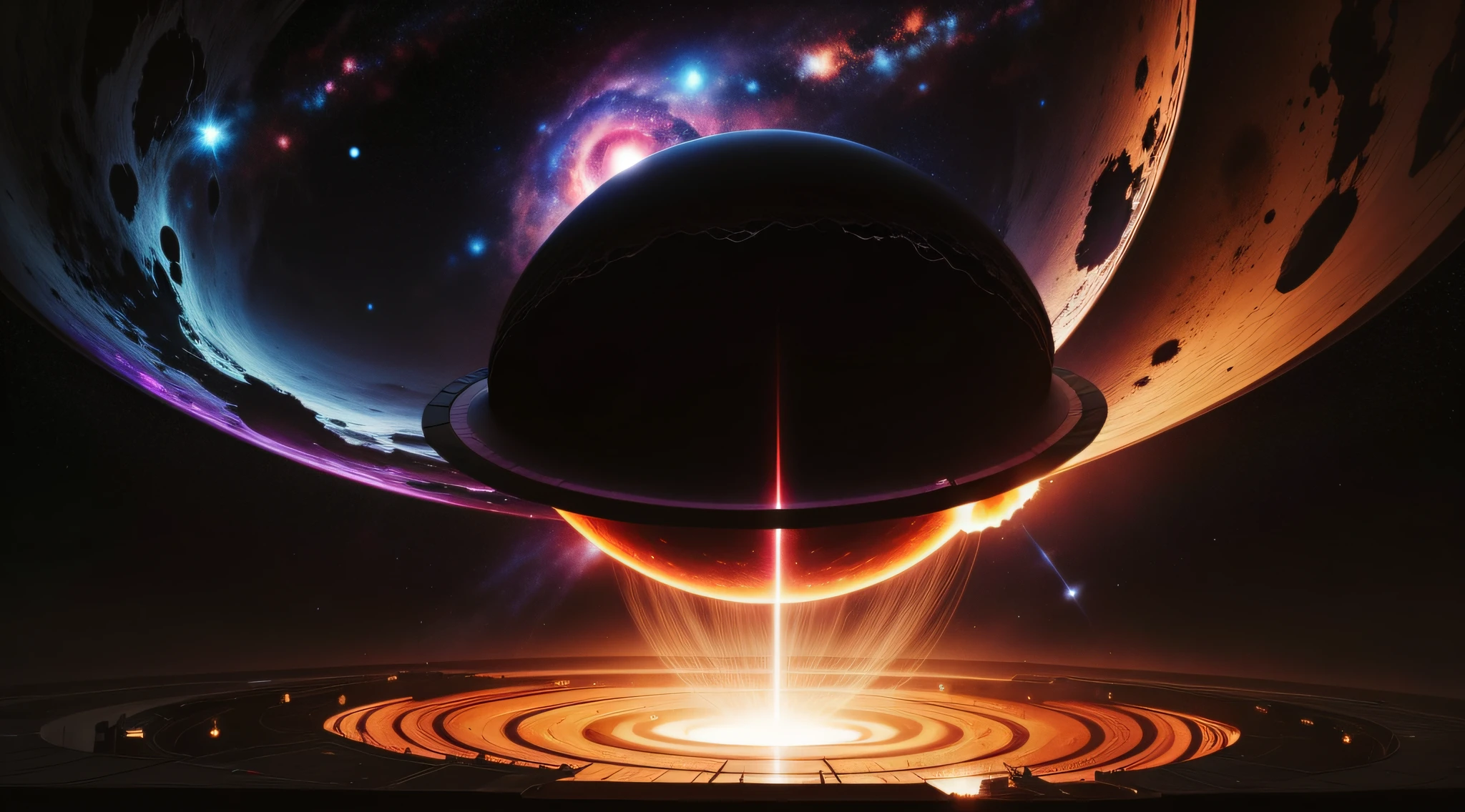 black hole,There are huge bright accretion discs,