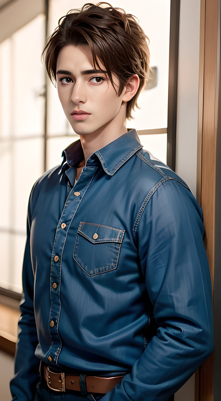 handsome high school young man, chris Redfield,