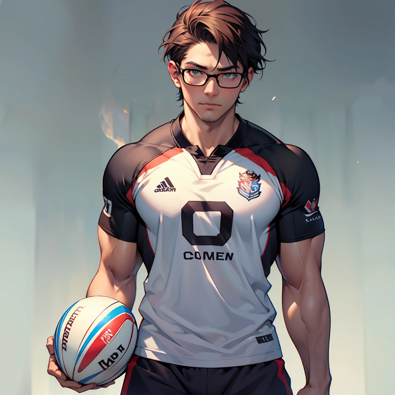 I stand at 6'5 and I am considered tall for Japanese standards. My body is filled with scars as I had to give up playing Rugby due to serious injuries inflicted in the sport. I am now a college major in art with the goal to become the greatest artist in the history of time. I have short maroon hair and wear glasses to accommodate my bad vision caused by playing a full contact sport. My eyes are green.