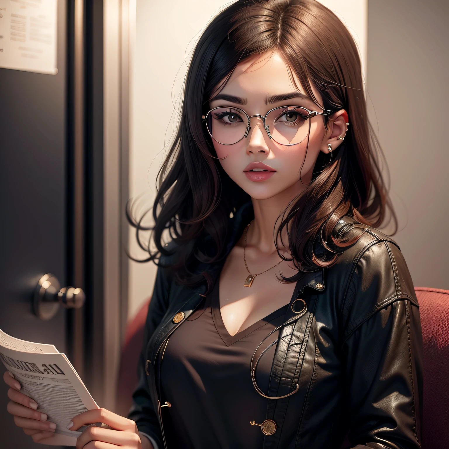 Do not stud earrings round glasses