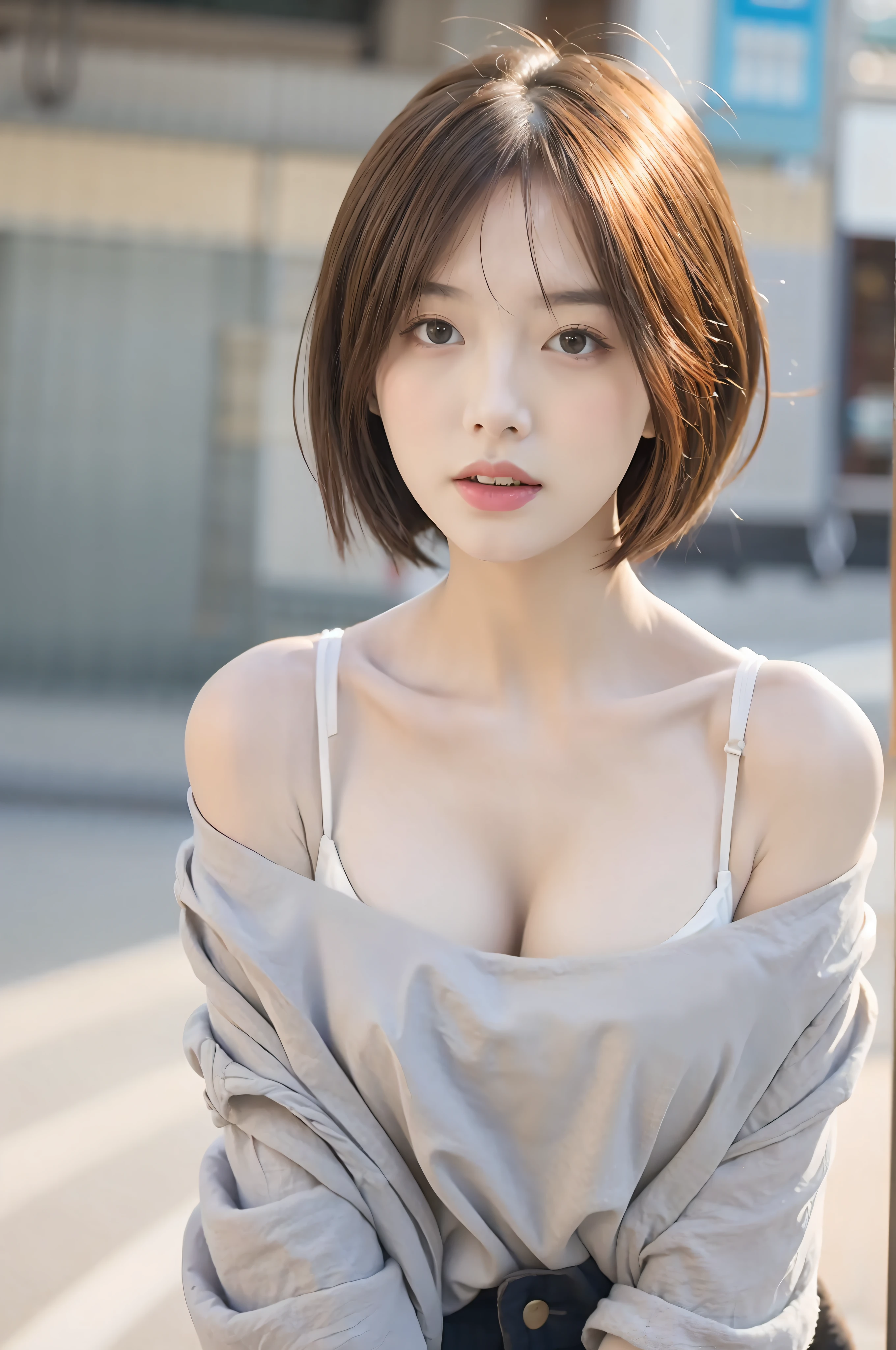 Unbeatable masterpiece, perfect artwork, ((perfect female figure)), short hair, blonde, skinny, realism, solo, (realism: 1.4), best quality, ultra high resolution, 1girl, porcelain, kpop ido, full body, (c cup), low neckline, beautiful, masterpiece, best quality, very detailed face, perfect lighting, solo, plain makeup, best quality, super high resolution, (realistic:1.4), super detailed, masterpiece, best quality, 👍 ulzzang - 6500-v1.1