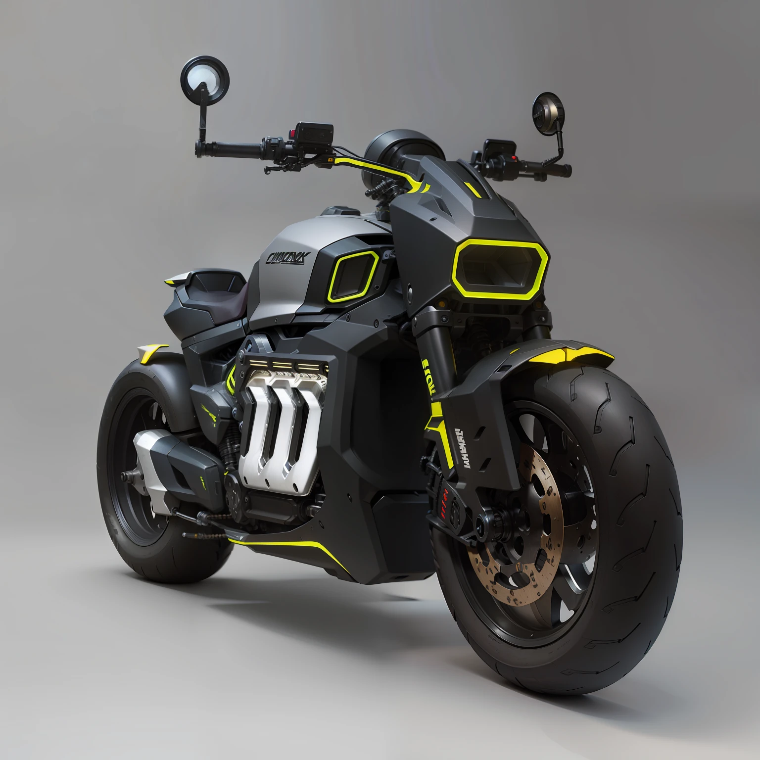 Cyberpunk mechanical motorcycle,Biomechanicals,hyper realisitc, Steel, Complex design, insanely details, finely detailled, Extremely clear lines, cinmatic lighting, photograph realistic, A detailed masterpiece