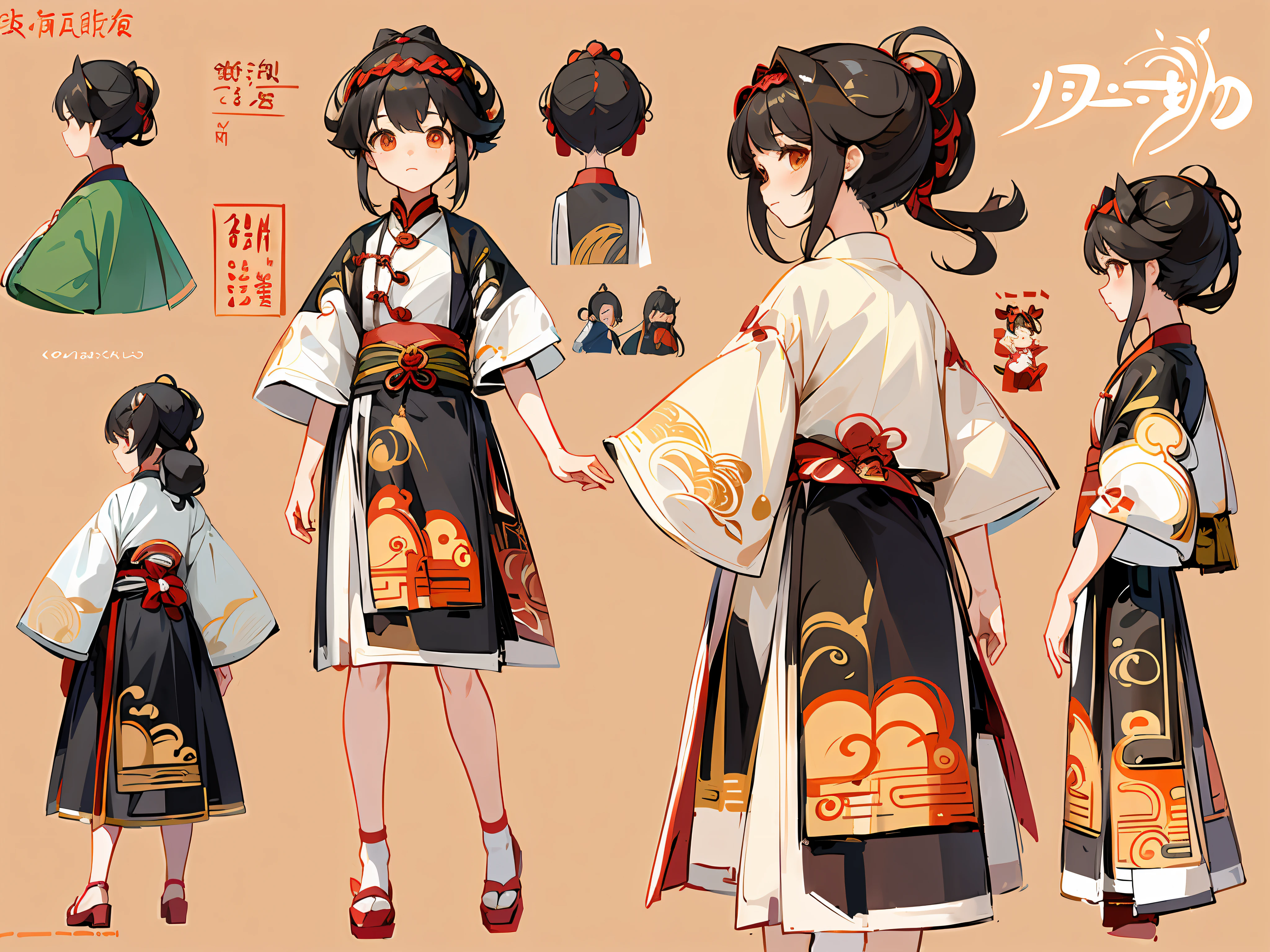 Anime character of a woman in Hanfu ancient Chinese costume, wearing long and fluent clothes, beautiful anime character design, anime vision of cute girl, Kantai collection style, anime moe art style, little curve loli, Chen Jiru, little loli girl, anime character design, highly detailed character design, guweiz, high quality character design