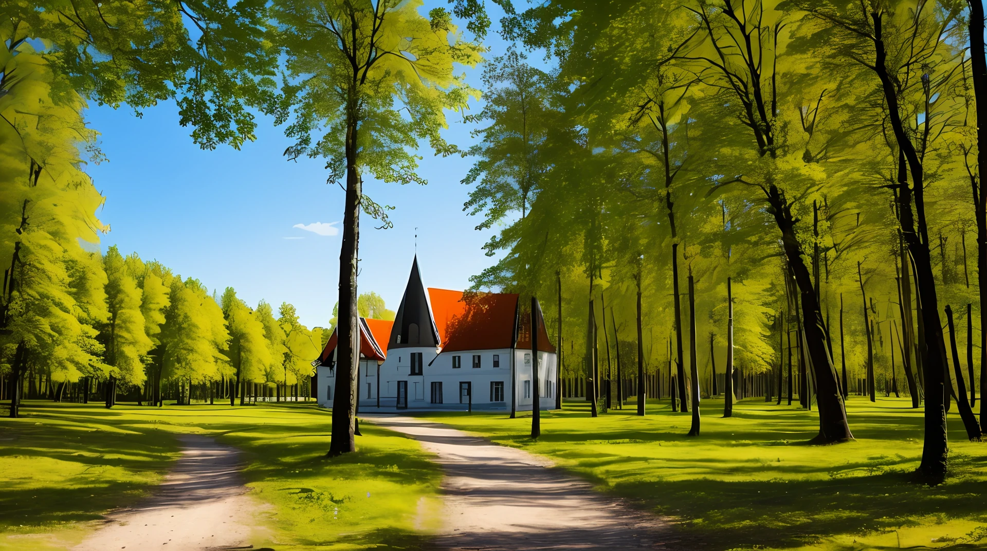 A tourist photograph of Estonia and its beauties, 16:9 wide angle