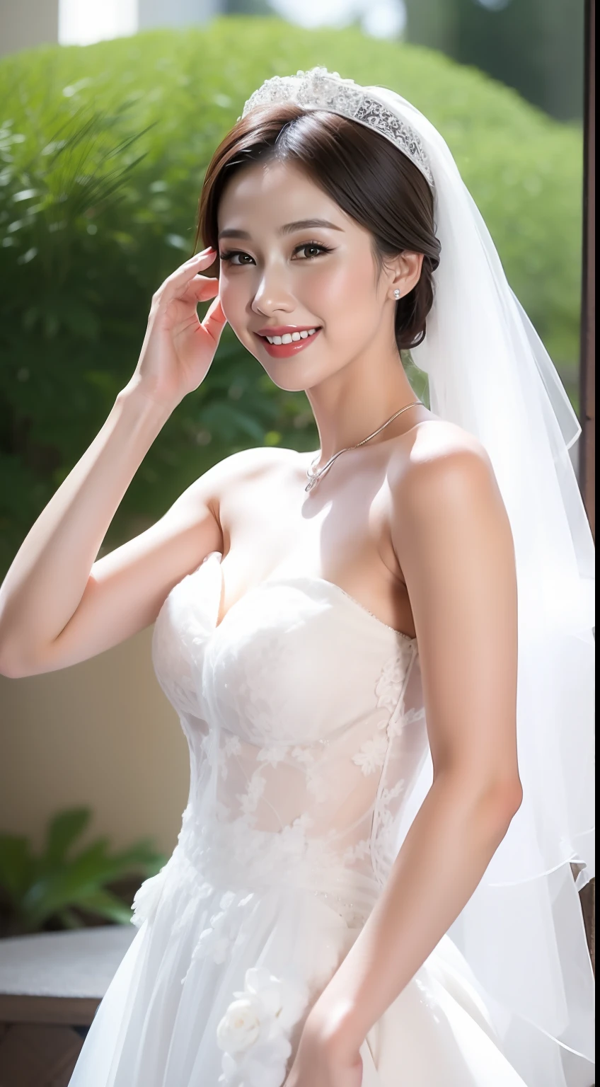 Fashion model 18 years old [[[[closeup cleavage]]]], [[[[boobgasm]]]], [[[[coll]]]], [[[[bshoulders]]]], perfect  eyes, Perfect iris，Perfect lips，perfect teeth，Perfect skin，Long face，Soft front light，hdr，Movie girl,wedding gown，（pastel colour：1.2）