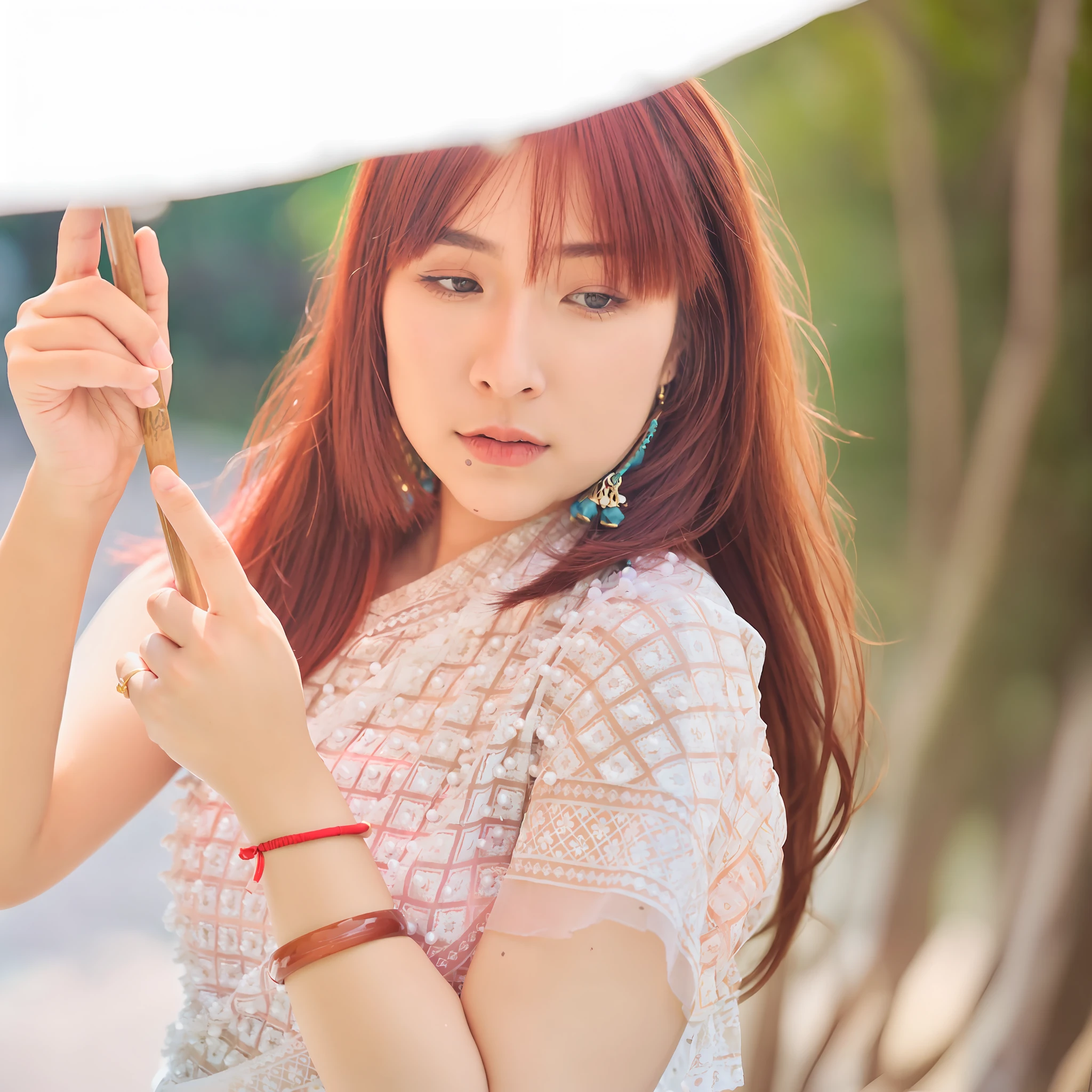 best qualtiy, Refined face,pretty face,25 years old woman,slimfigure,Outdoor Scene