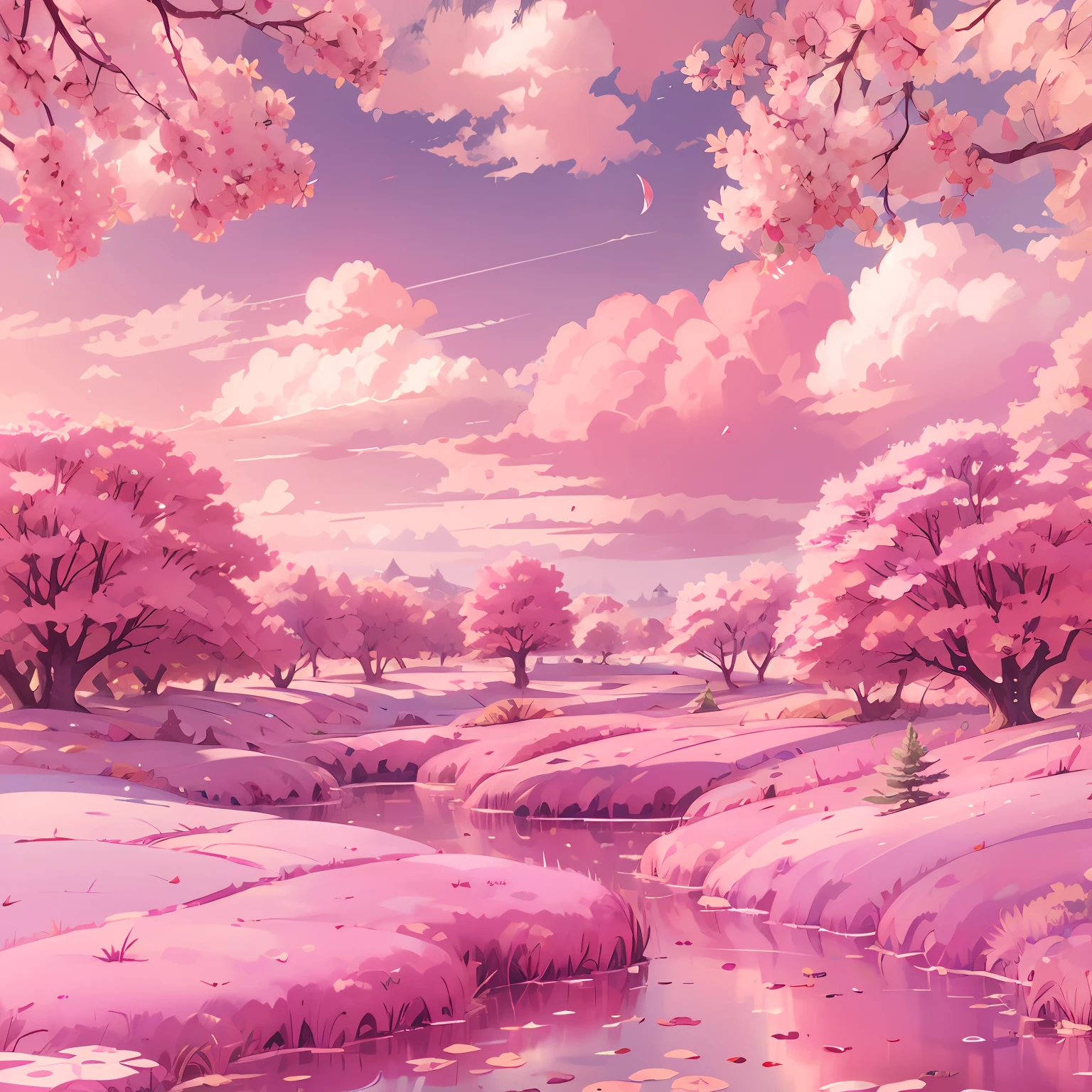 Dreamy pink world