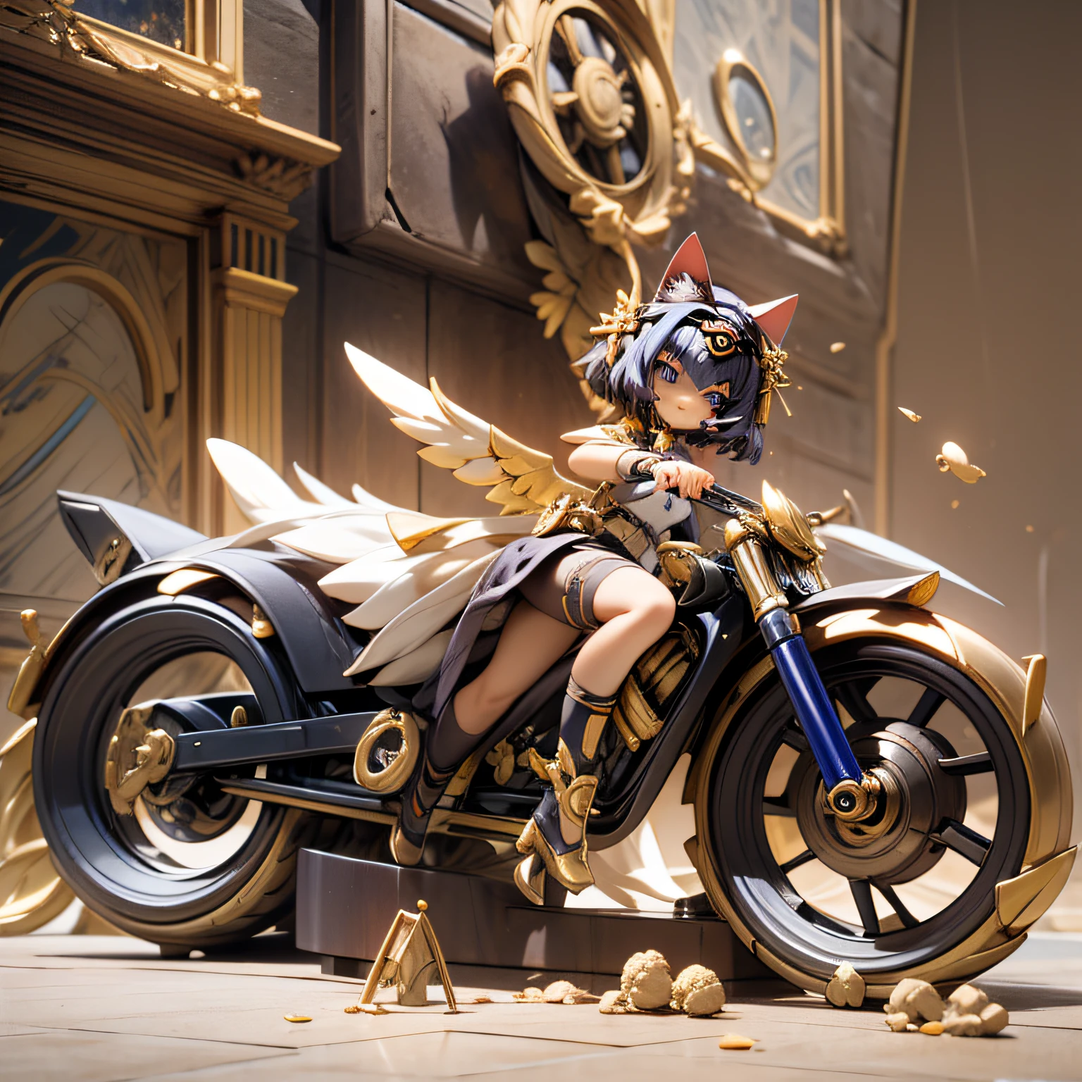 blink, chibi, Complete broker, Mega Mini, The body is steel., Metal., The legs are steel., Metal., My favorite cat ears, The wings are steel., Metal., The gun is metal steel..