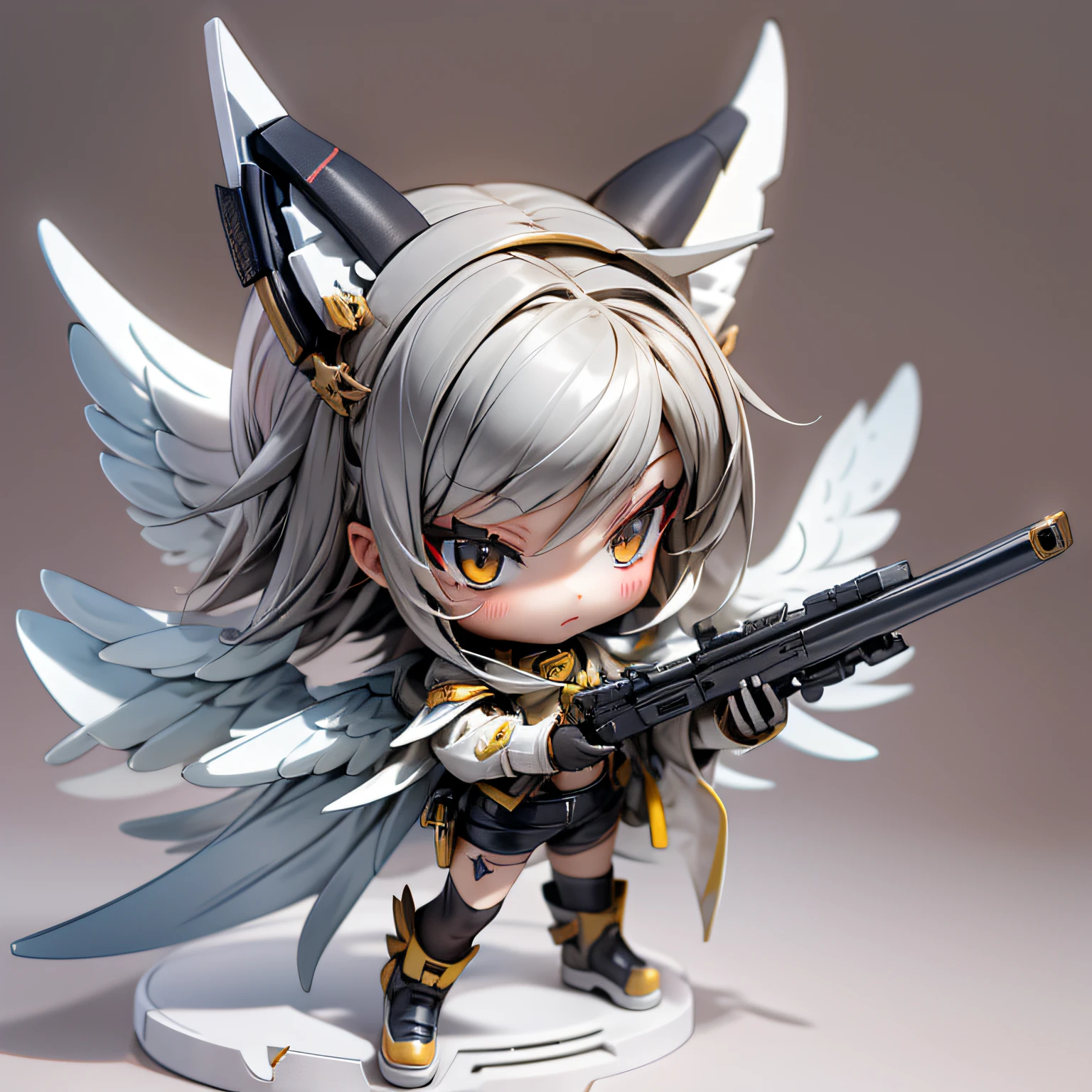 blink, chibi, Complete broker, Mega Mini, The body is steel.., Metal., The legs are steel.., Metal., My favorite cat ears, The wings are steel.., Metal., The gun is metal steel...