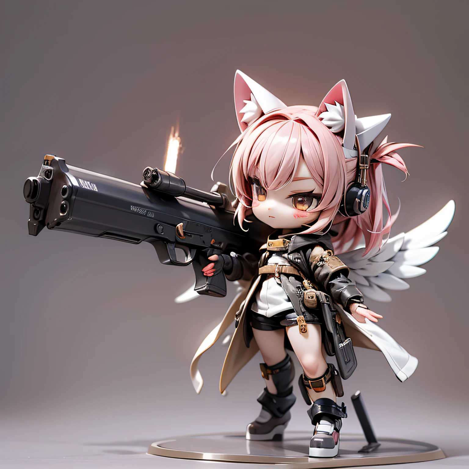 blink, chibi, Complete broker, Mega Mini, The body is steel.., Metal., The legs are steel.., Metal., My favorite cat ears, The wings are steel.., Metal., The gun is metal steel...