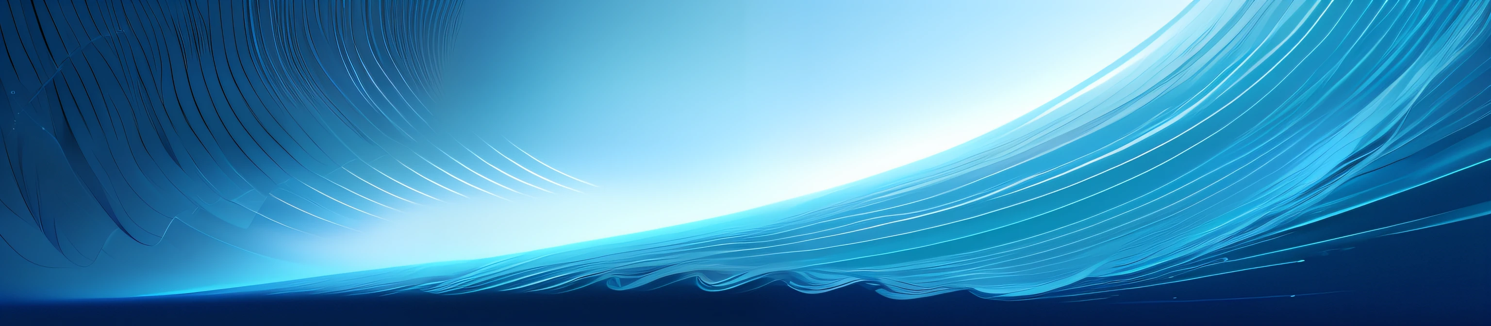 ((atmospurate、curves、Light effect:1.2、coacervation、4K、Complicated details、HighestQuali),(Lots of white space、Artistically、对称:1.1、lightbelt、light dots、soft、Silky、swirles、galactic)HighestQuali，tmasterpiece，deep colour，blue colors，Simple，c4d渲染，Ultra-realistic light and shadow， Flickr, computer art, interacte smooth flowing lines, Flowing lines, smooth vector lines, abstract design. Blue, energy waves, particle waves, energy waves,