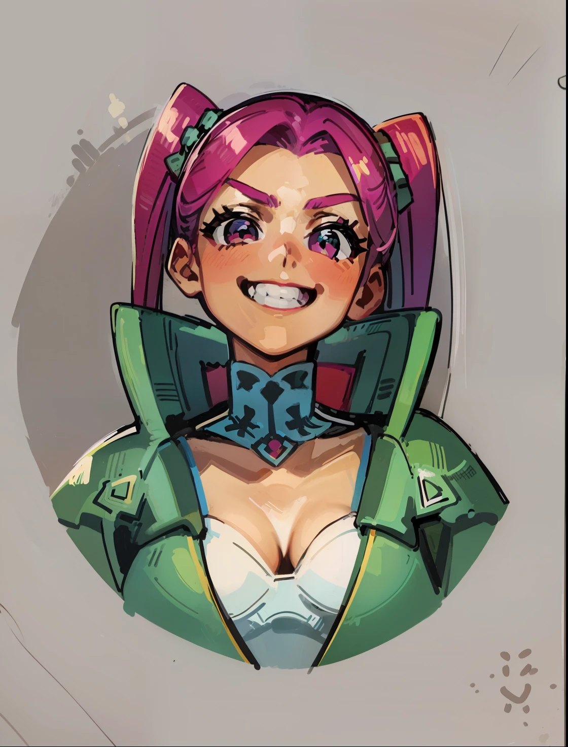 (obra-prima, melhor qualidade: 1.2), 1girl, Microdeslocamento do adolescente, Coral Grey Action Hair Up, Spring jersey back, ao lado, arte conceitual do personagem, retrato, muito coerente, 4 mil, detalhado, trending in artstation, disco Rigido, realista, Bokeh, Digital illustration by Rossdraw, detalhado, 4 mil, amazing detail, digital