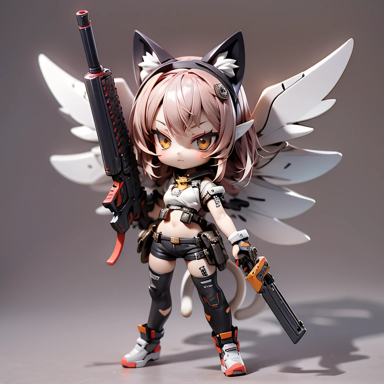 blink, chibi, Complete broker, Mega Mini, The body is steel....., Metal., The legs are steel....., Metal., My favorite cat ears, The wings are steel....., Metal., The gun is metal steel......