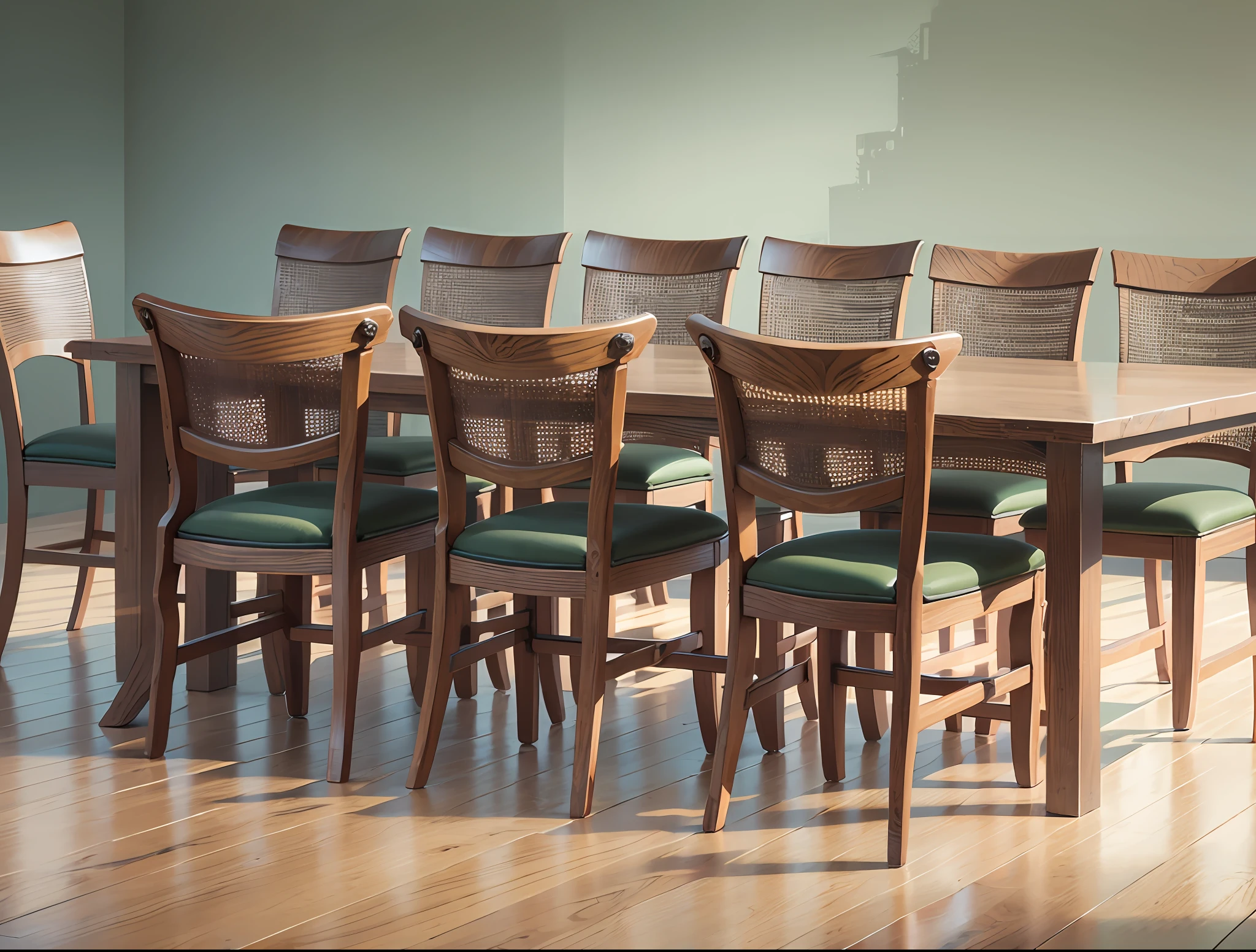 product shoot of dinning chairs, highly detailed, 8k resolution, very realistic, high quality, real life furniture --auto --s2