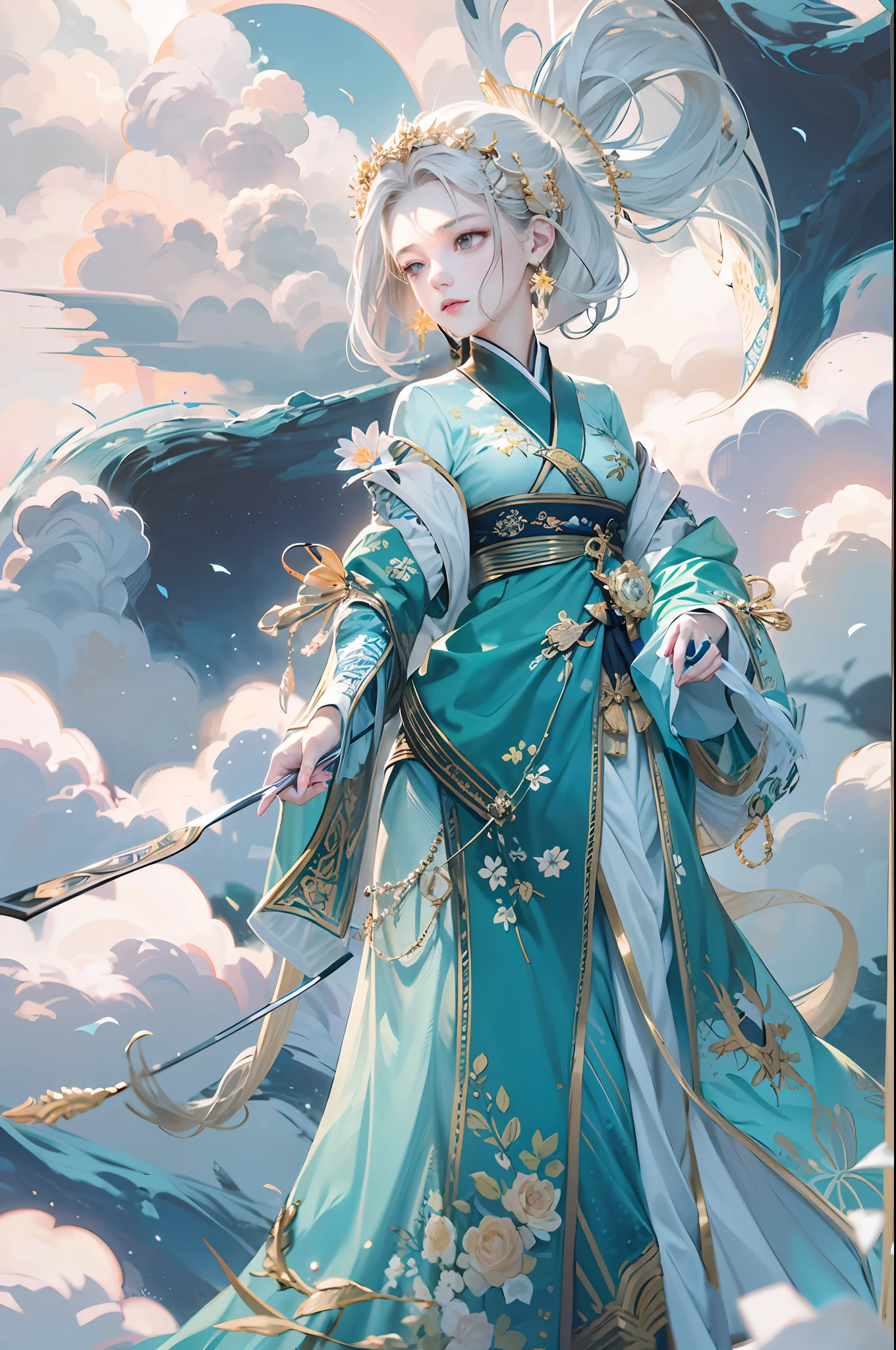 The clouds are piled up without plunder,Yurong did not wash the dust。A piece of blue heart remains,Very delicate。Sakura's lips are completely devoid of qi and blood,The waist is flexed and snuggled。Frowning,Moth eyebrows pale,Thin and timid,Low voice。Natural skin texture,ultra-realistic realism,the soft light,Sharp,masterpiece, best quality, ultra-detailed, best shadow,8k