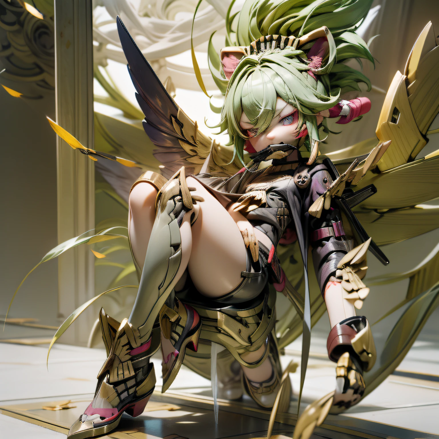 blink, chibi, Complete broker, Mega Mini, The body is steel......., Metal., The legs are steel......., Metal., My favorite cat ears, The wings are steel......., Metal., The gun is metal steel........