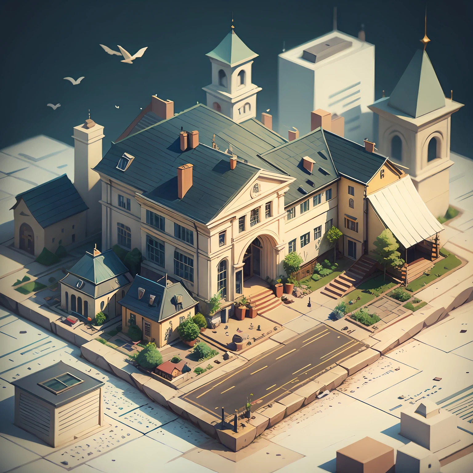 Escola lowpoly