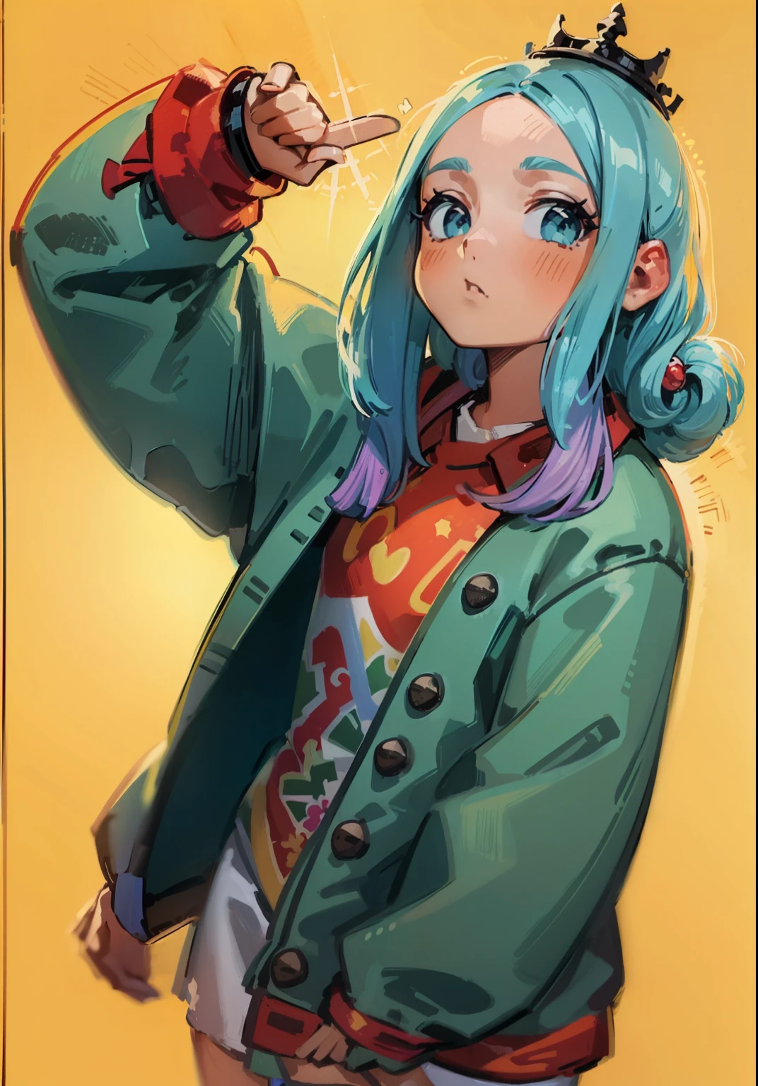 (obra-prima, melhor qualidade: 1.2), 1girl, Microdeslocamento do adolescente, Coral Grey Action Hair Up, Camisa de primavera de volta, ao lado, arte conceitual do personagem, retrato, muito coerente, 4 mil, detalhado, trending in artstation, disco Rigido, realista, Bokeh, Digital illustration by Rossdraw, detalhado, 4 mil, amazing detail, digital