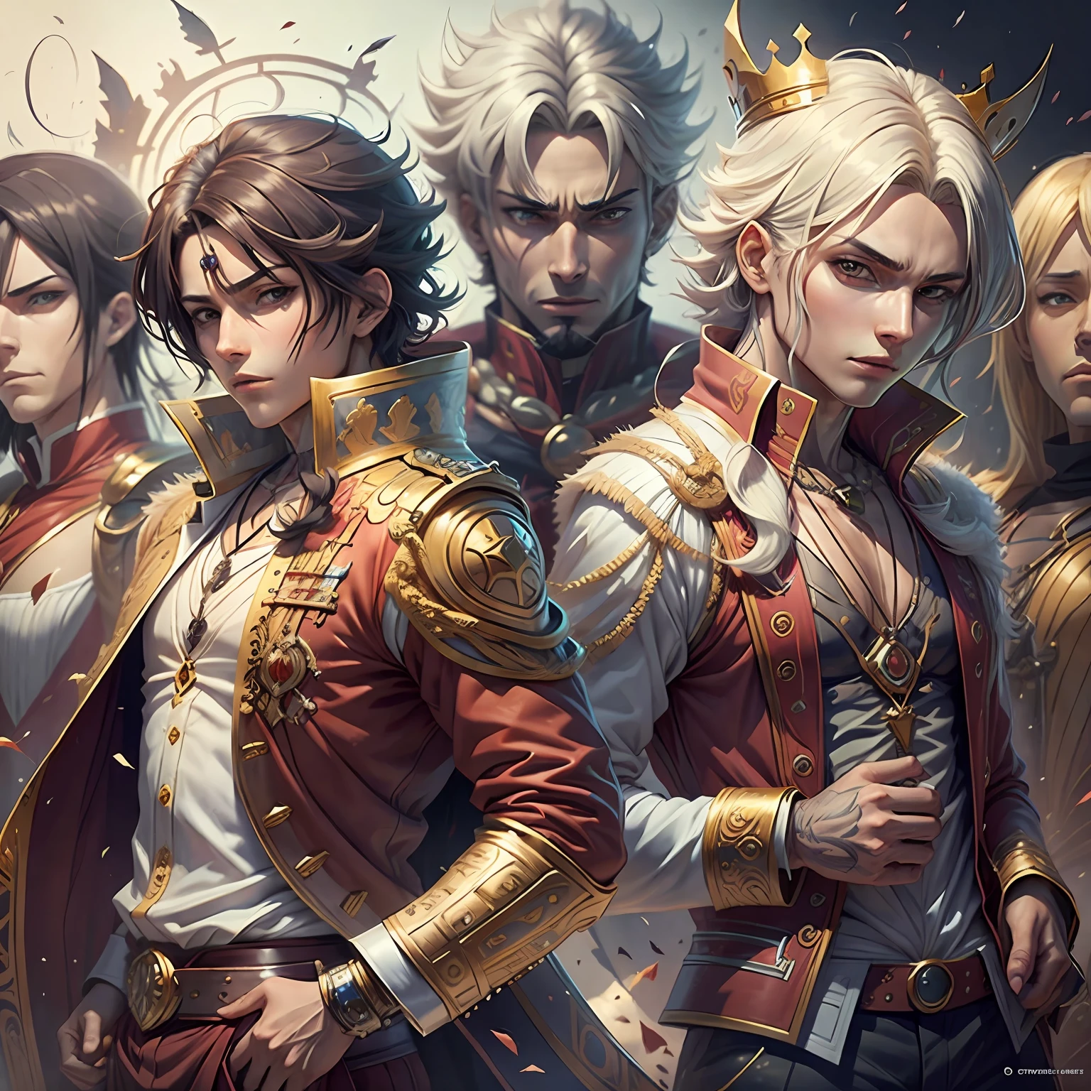 Personagem de anime no estilo the king of figth